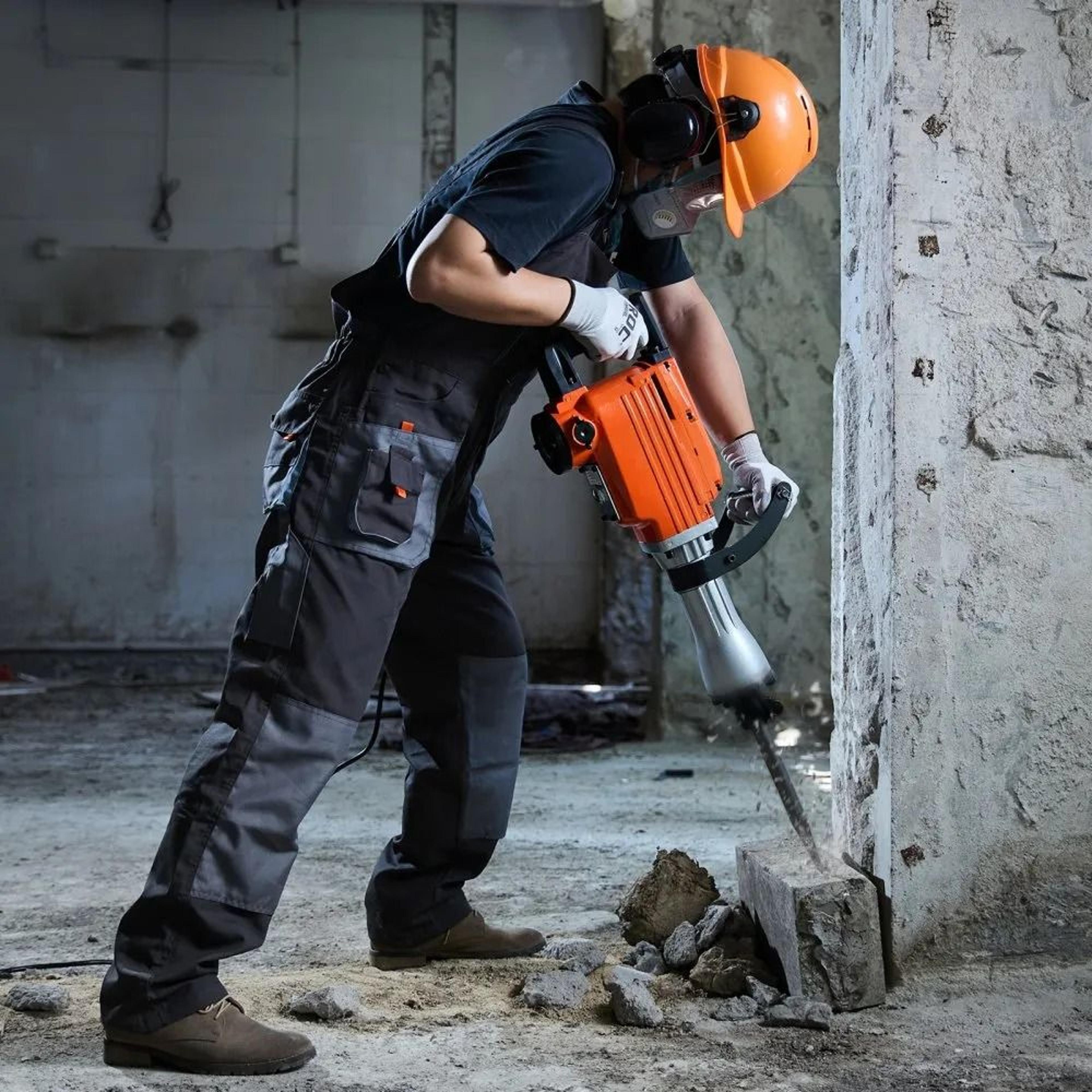 2200W Demolition Jack Hammer Concrete Breaker With Chisels 5