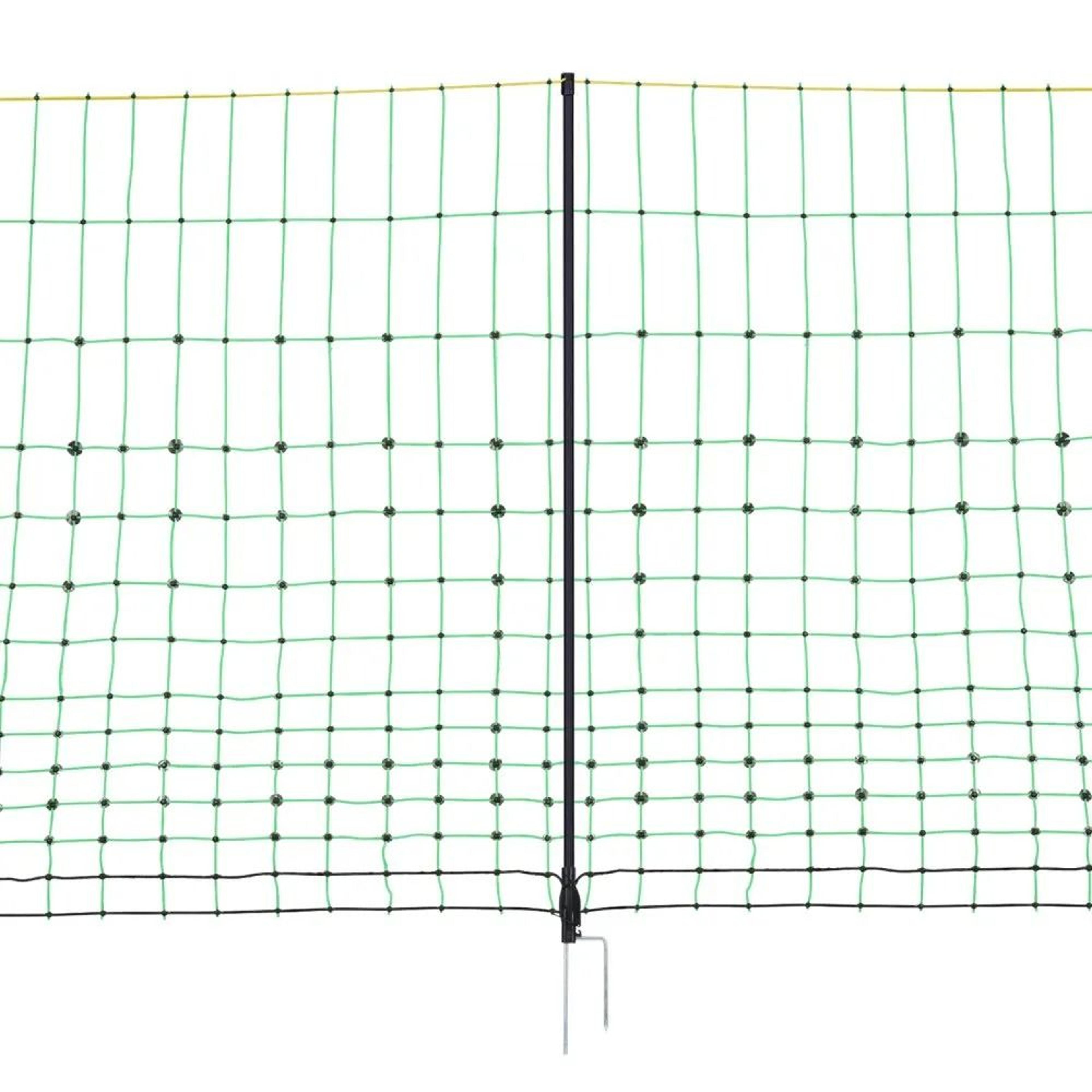 Electric Fence Netting 42in X 164ft Portable Livestock Barrier With Fiberglass Posts 2