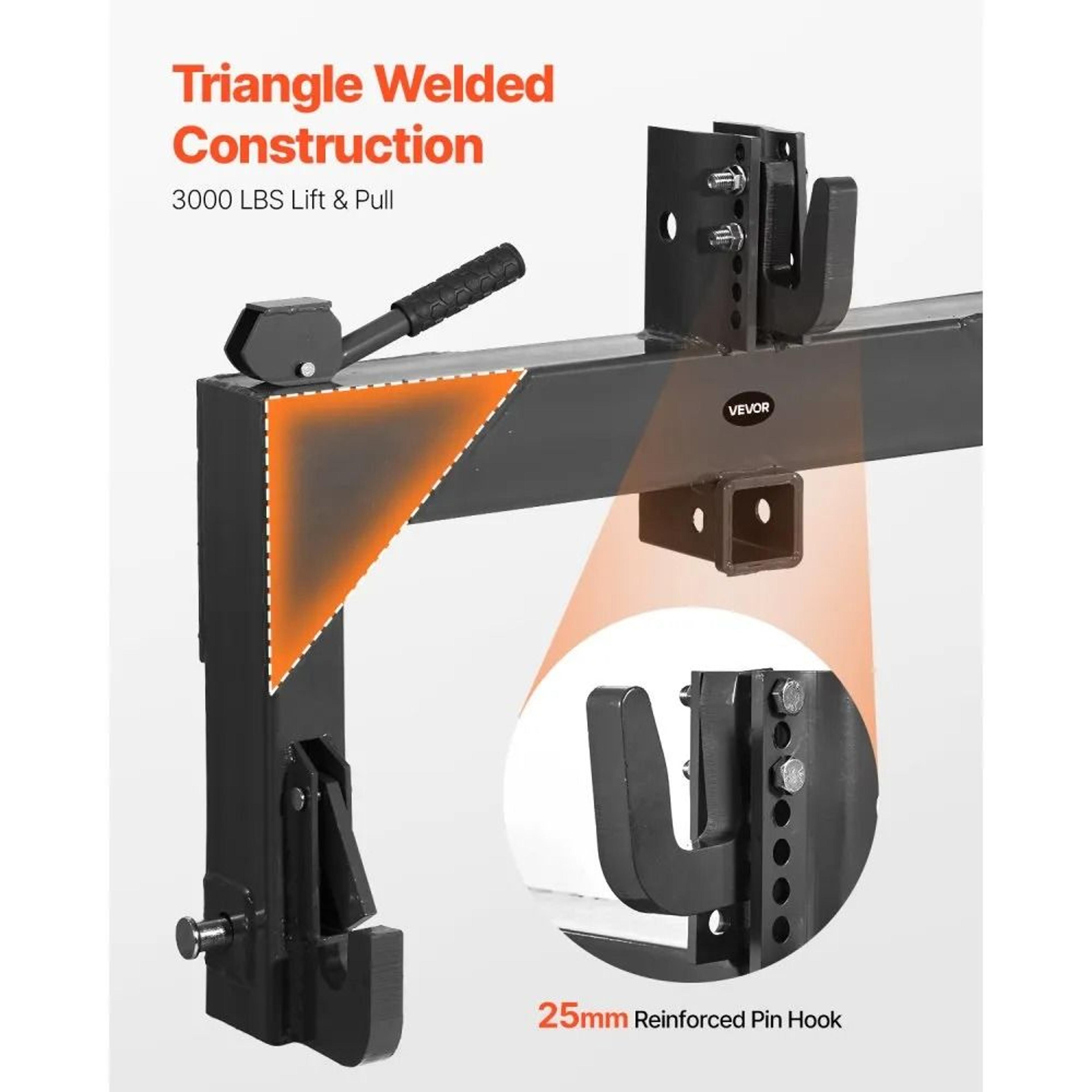 3 Point Quick Hitch Tractor Adapter With 3000 Lbs Lift Capacity 4