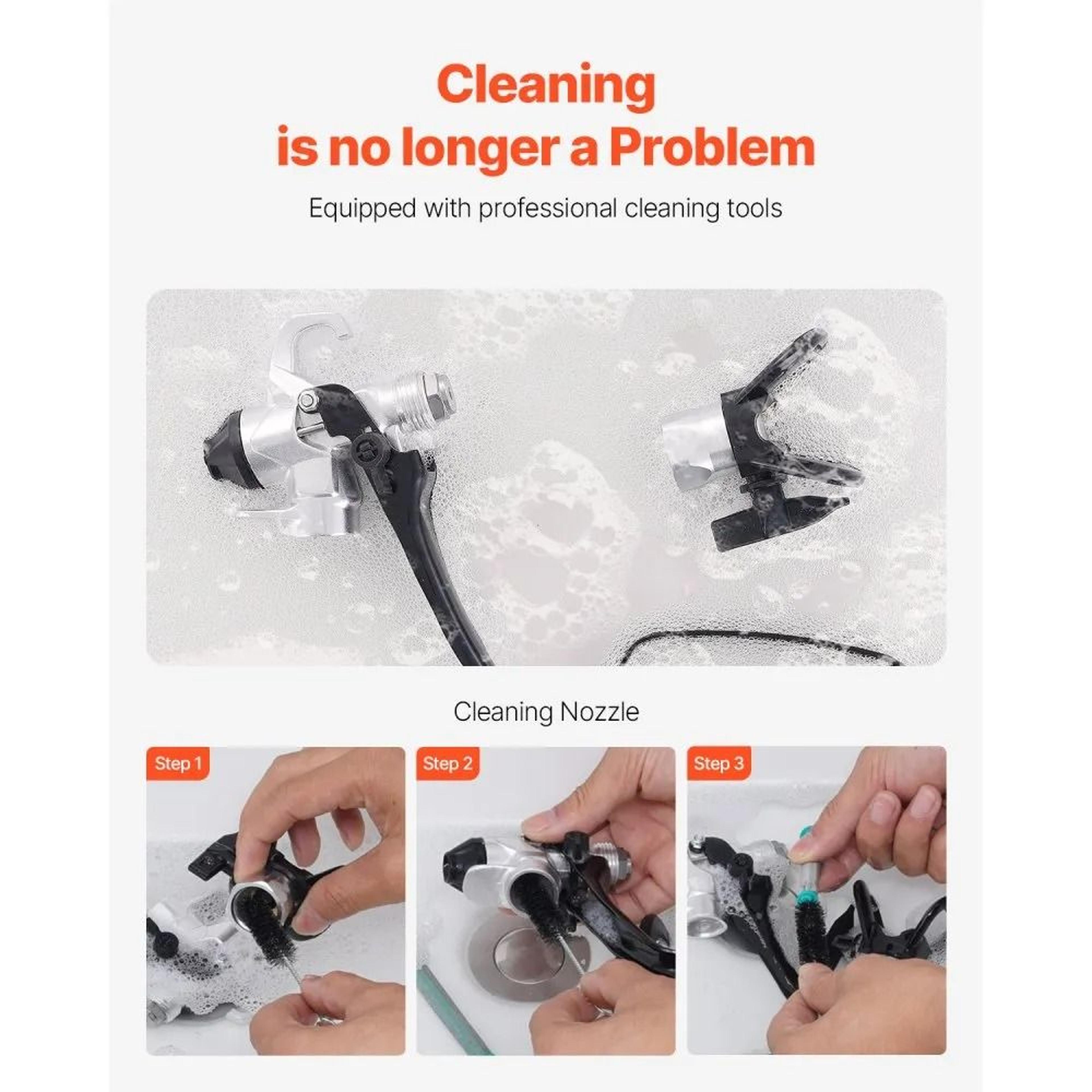 Stand Airless Paint Sprayer 650W 3000PSI Electric Paint Sprayer Machine For Home Projects 3