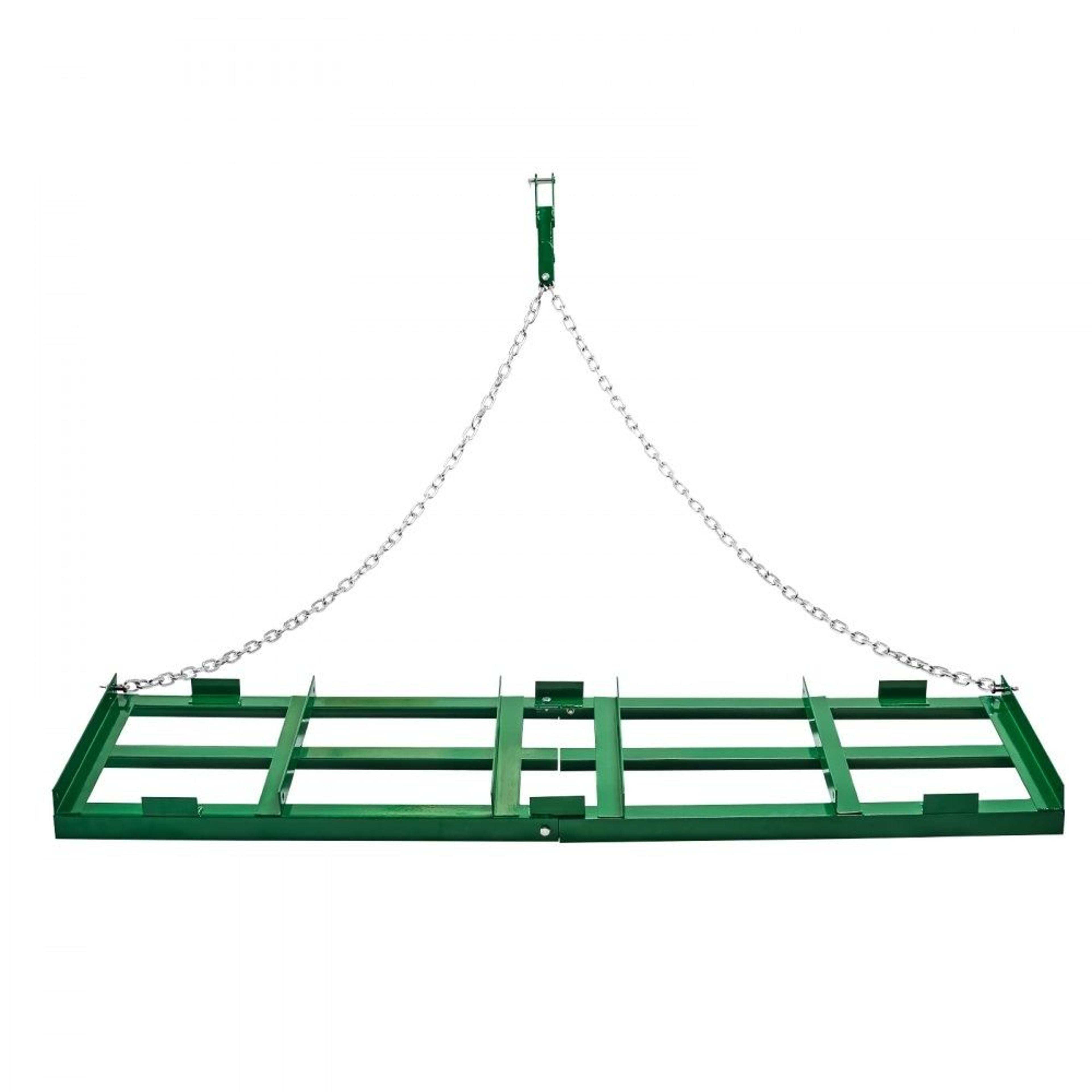 6 Ft Heavy Duty Drag Harrow Tow Behind Landscape Rake For ATV UTV Tractor Lawn Leveling 7