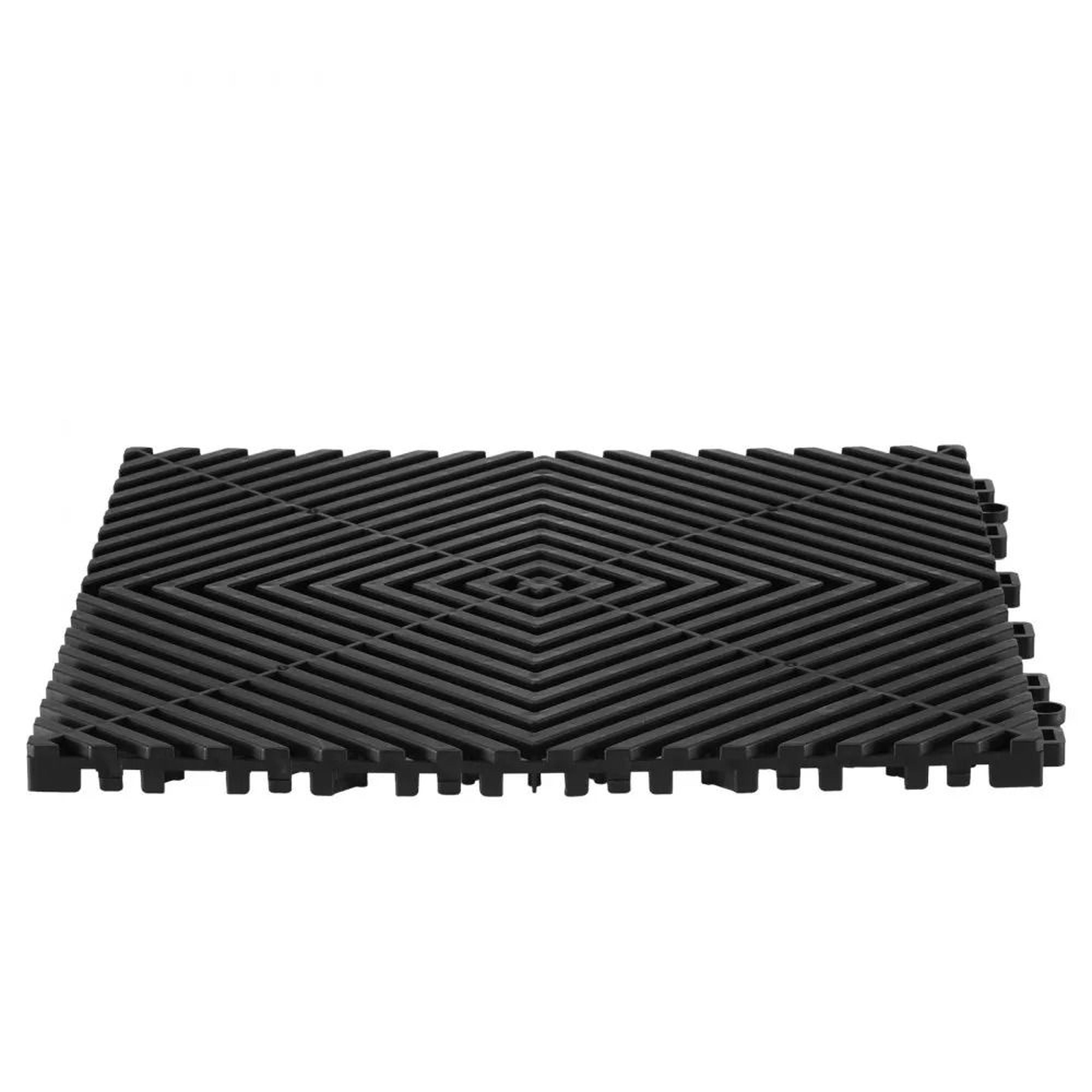 interlocking drainage mat 12x12 modular non slip floor tile for garage outdoor and wet areas