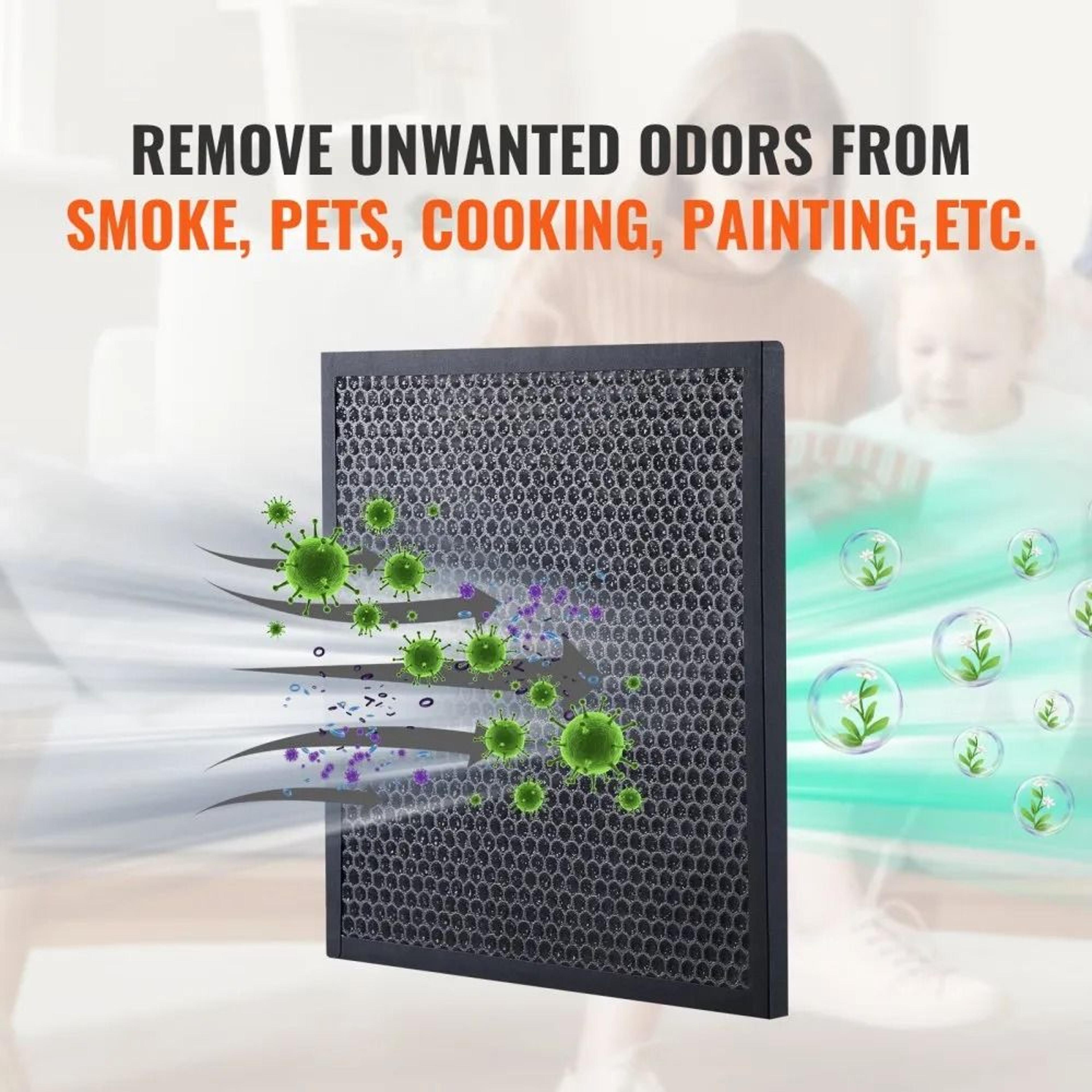 3 Pack Active Carbon Filters 16 X 19 Air Scrubber Replacement Filters 2