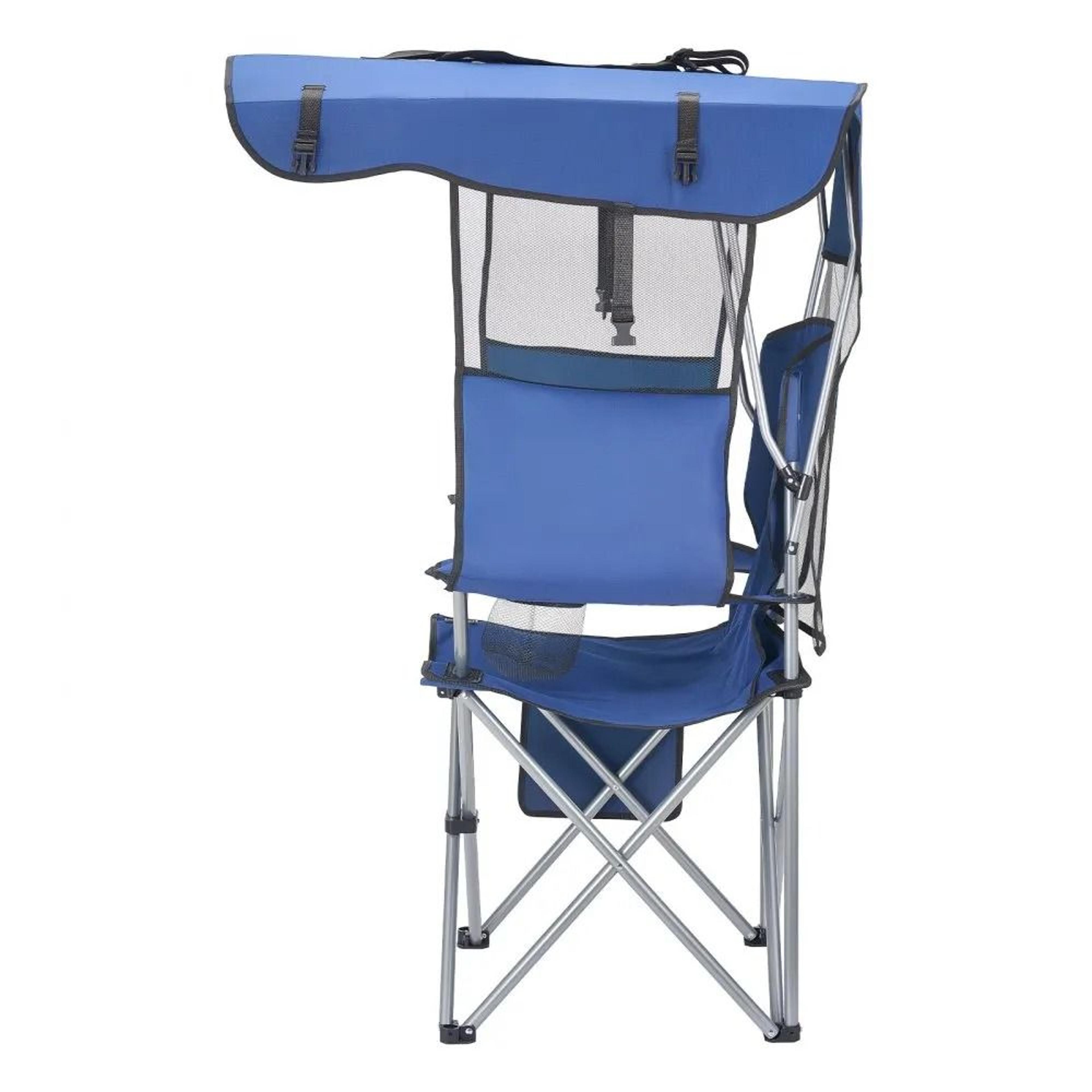 Portable Camping Chair With Canopy And 330 Lb Heavy Duty Support 9