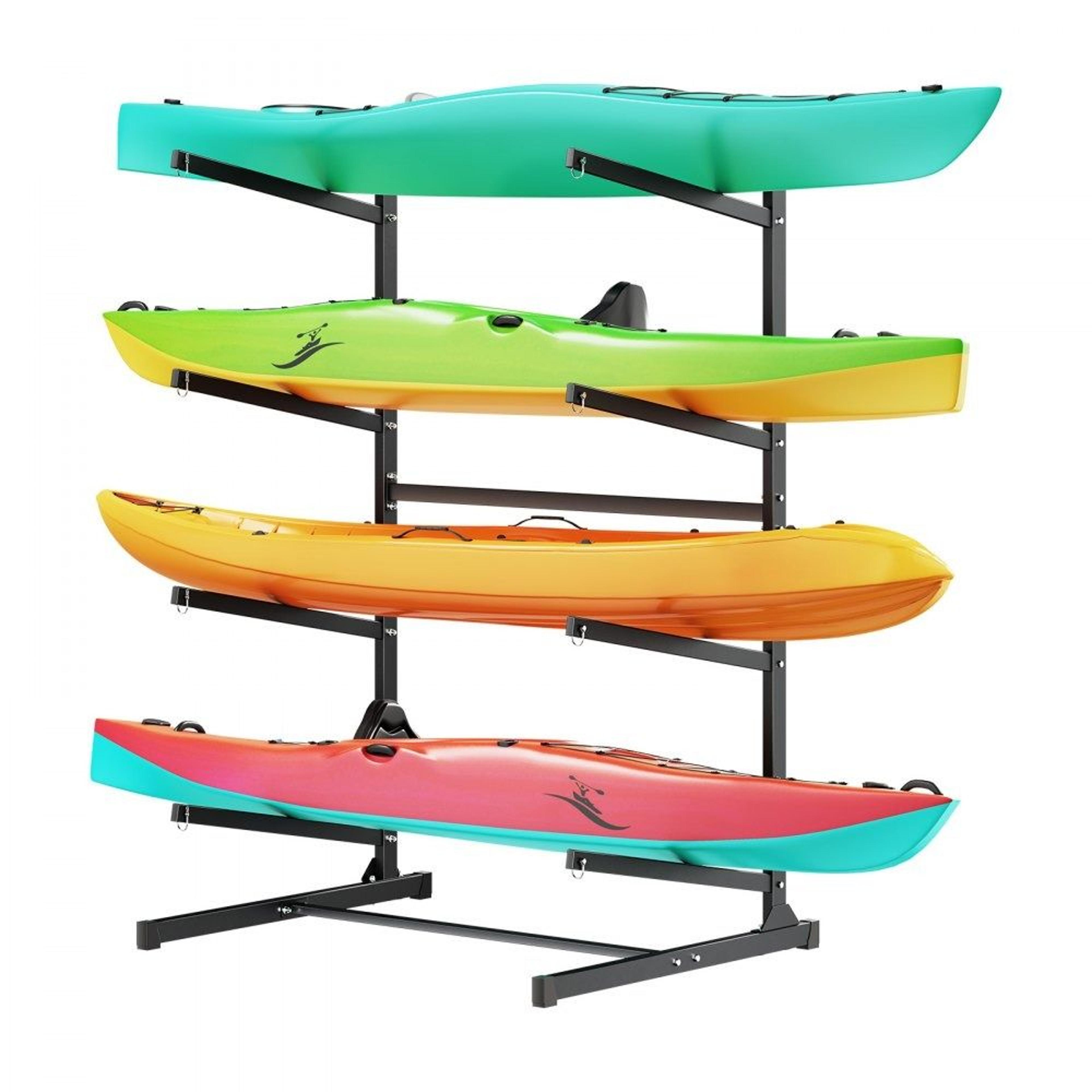 heavy duty kayak storage rack for 4 kayaks sup canoe surfboard stand