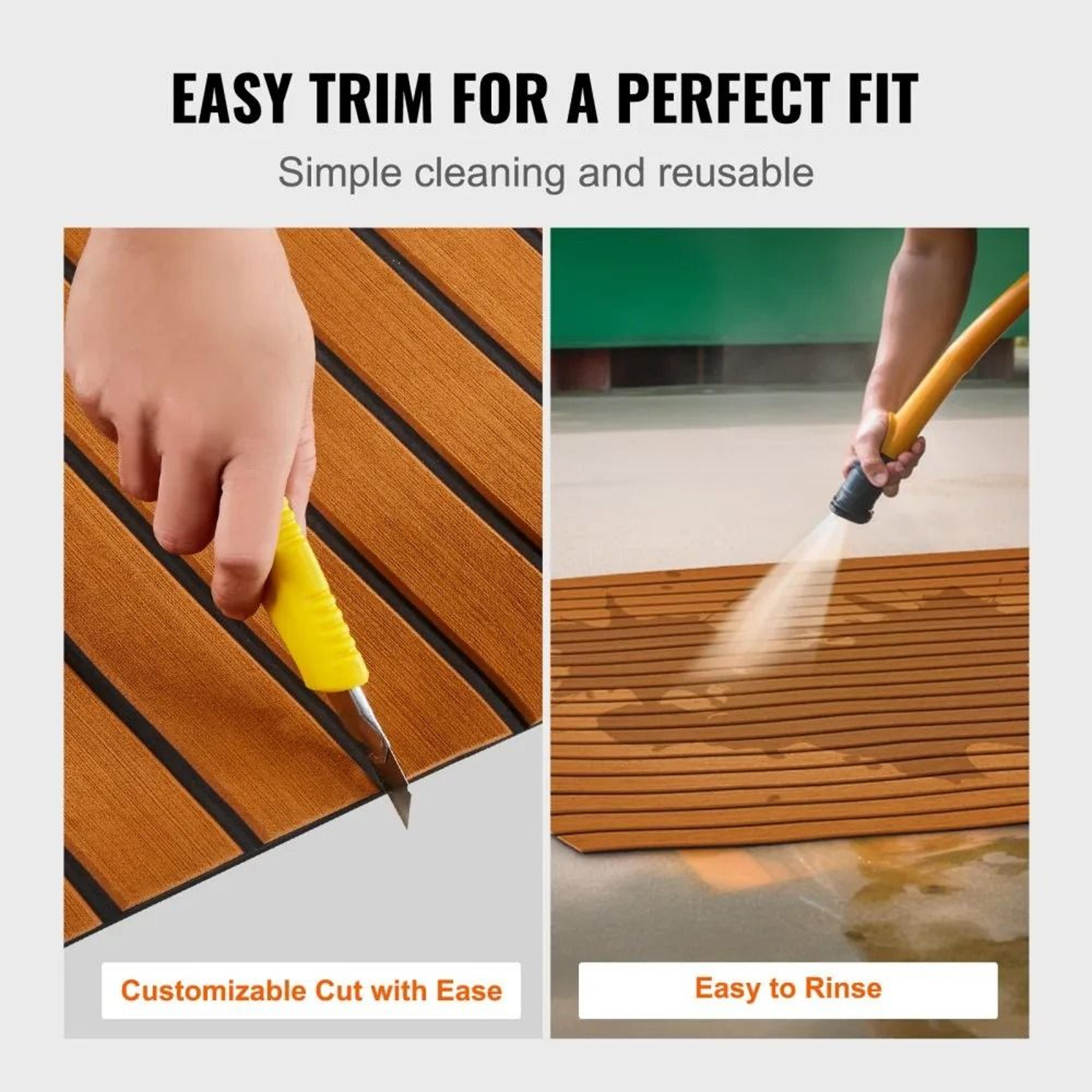 Non Slip EVA Foam Boat Decking Marine Flooring Self Adhesive Mat 3