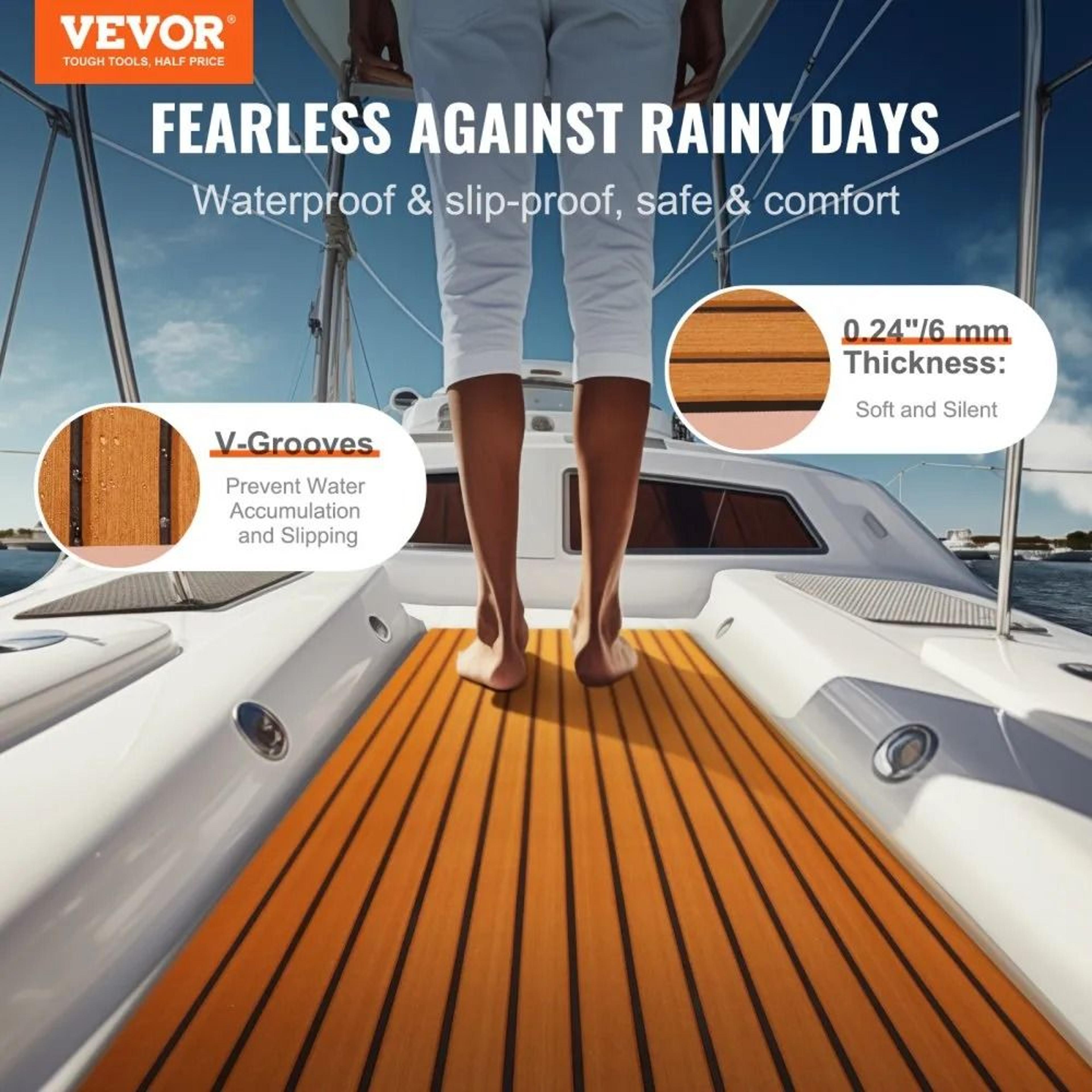 Non Slip EVA Foam Boat Decking Marine Flooring Self Adhesive Mat 1