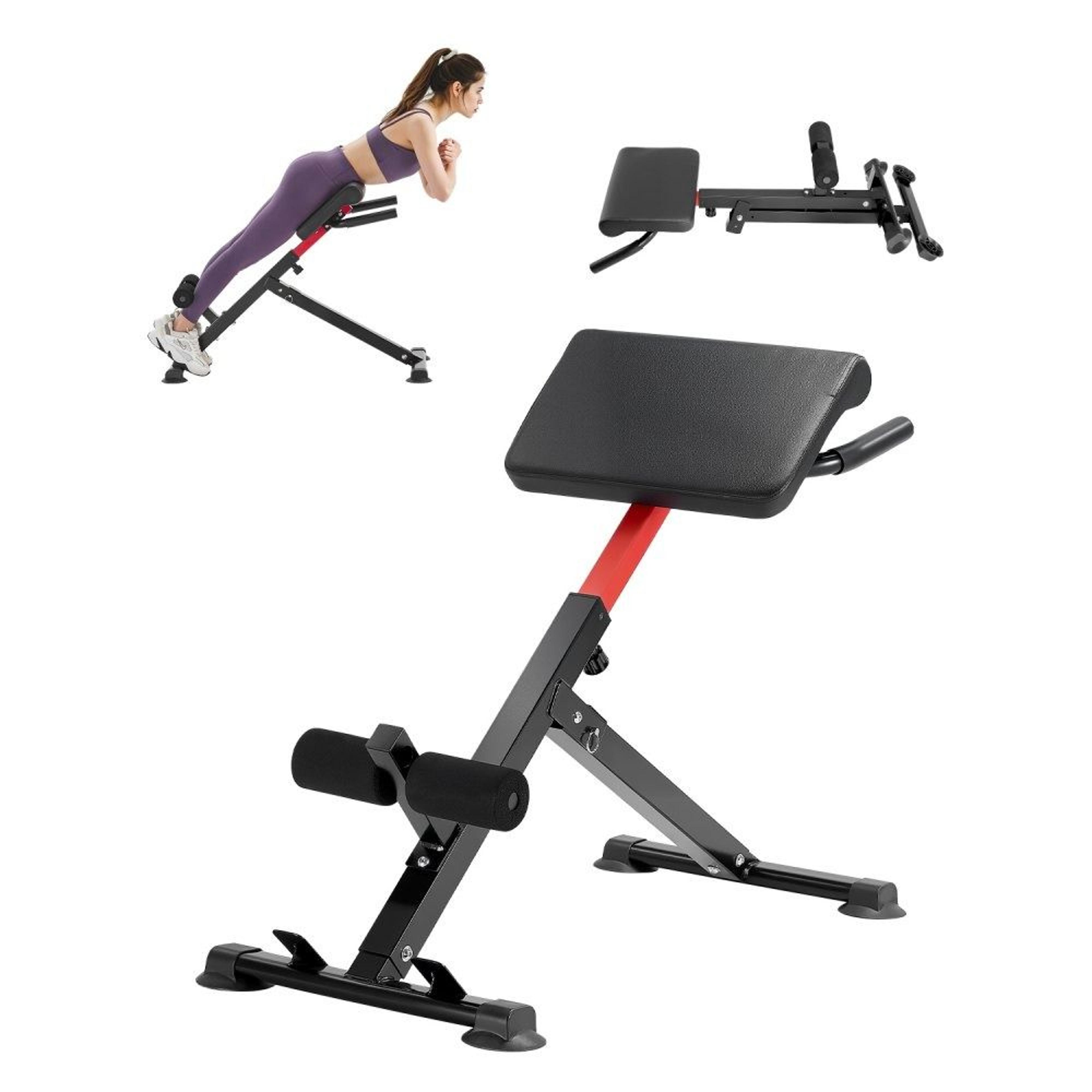 adjustable roman chair hyperextension bench for home gym strength training