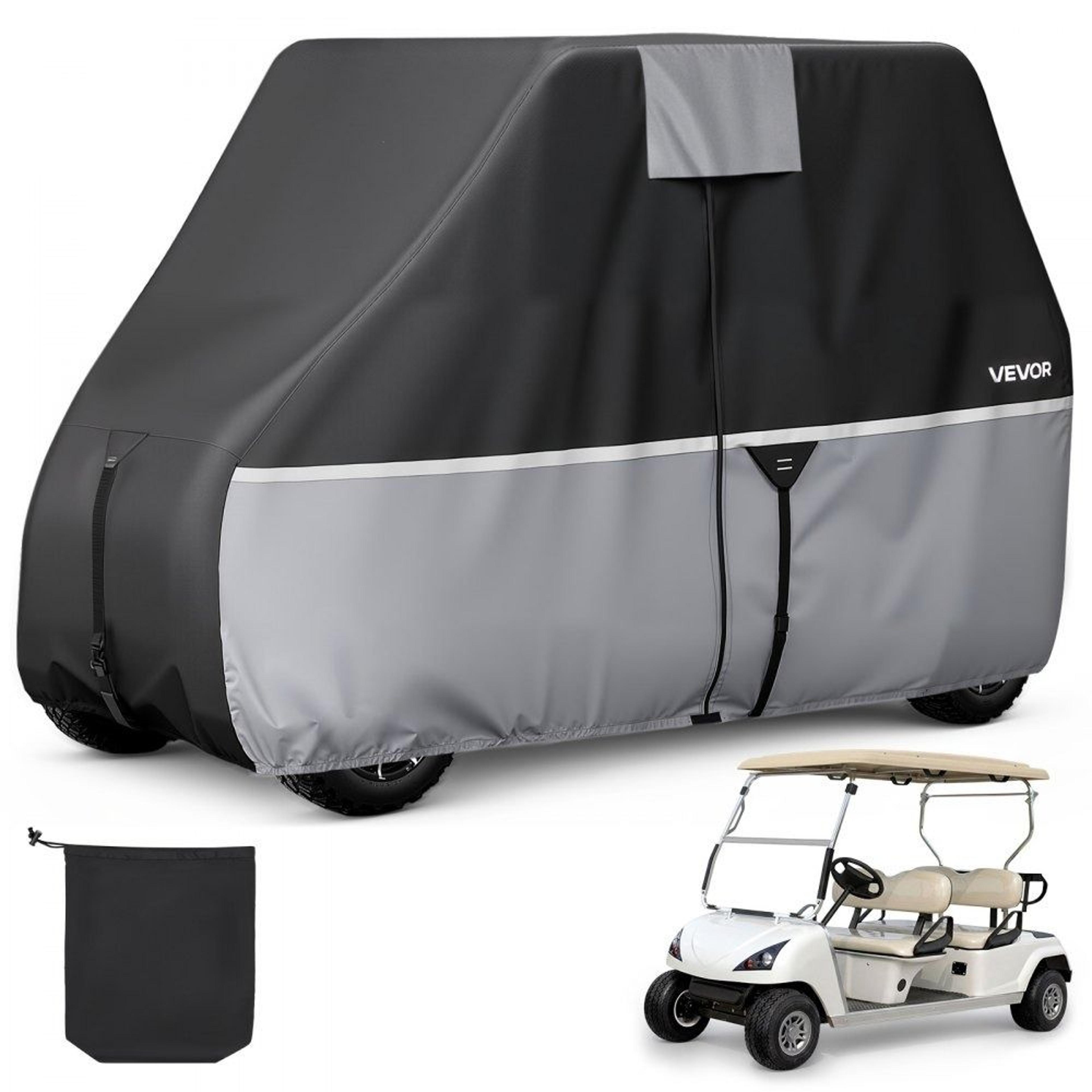 golf cart cover full coverage 2+2/4 passenger waterproof 420d oxford fabric