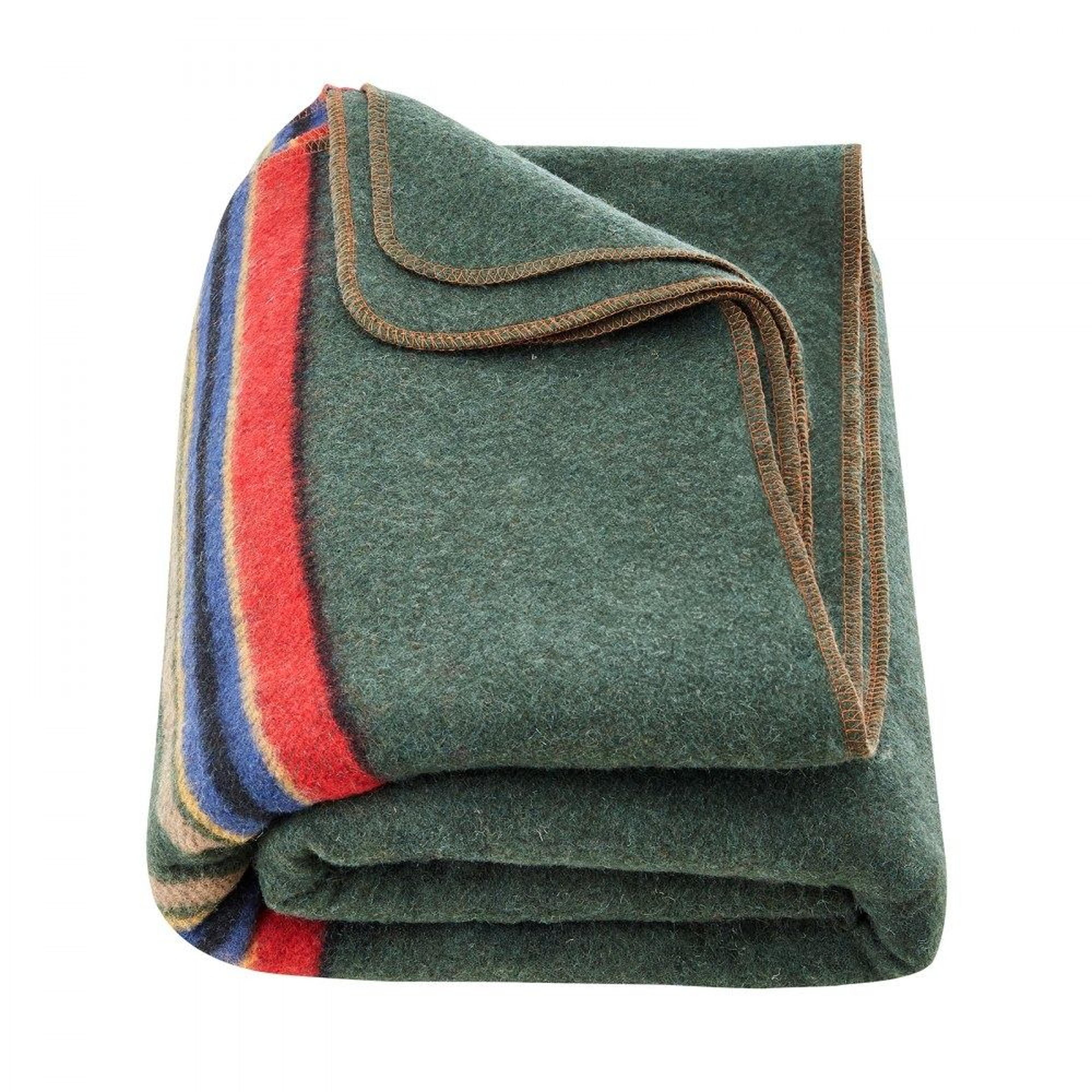 warm wool camping blanket large outdoor waterproof windproof blanket for hiking travel and picnics