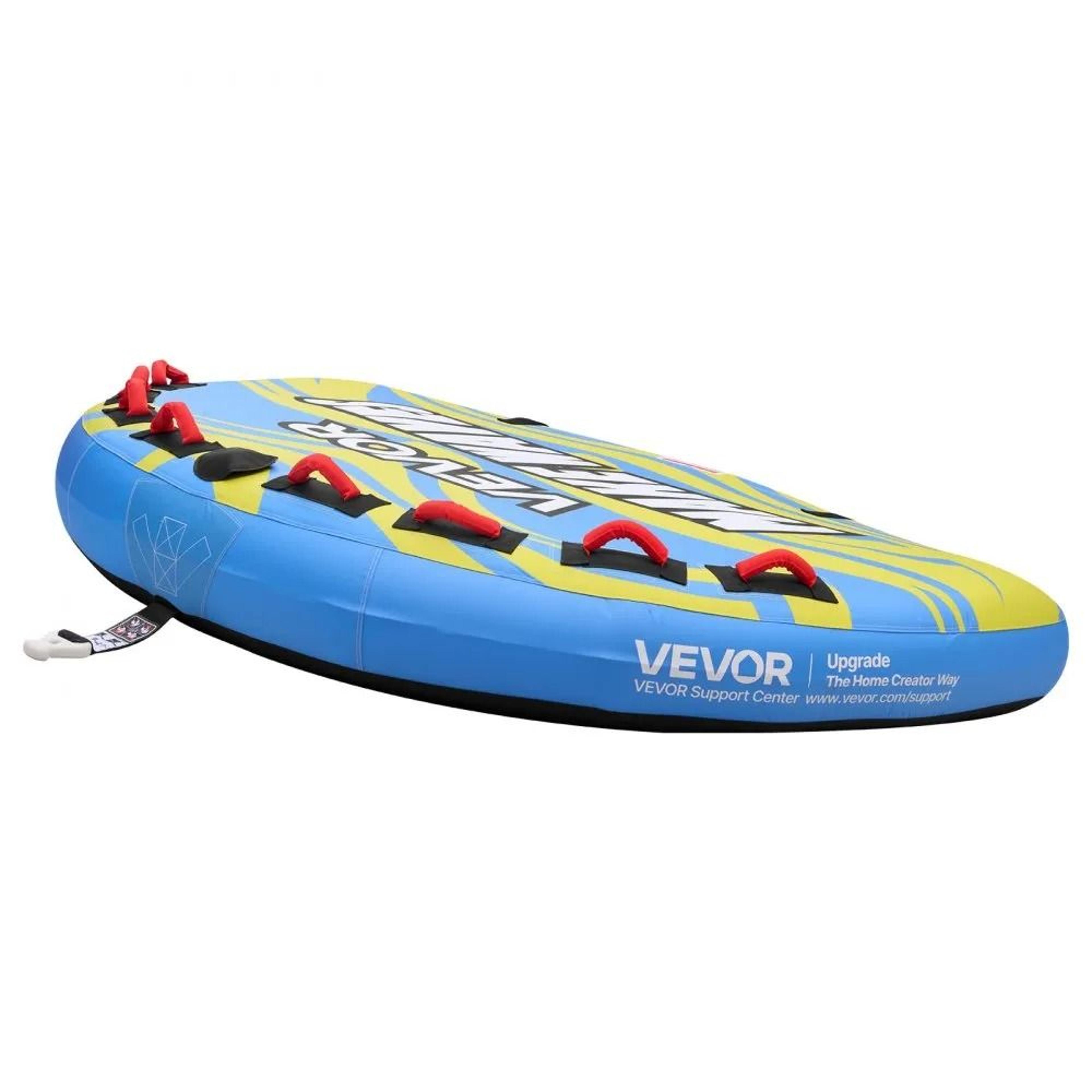4 Rider Towable Tube For Boating With Nylon Cover And Padded Handles 7