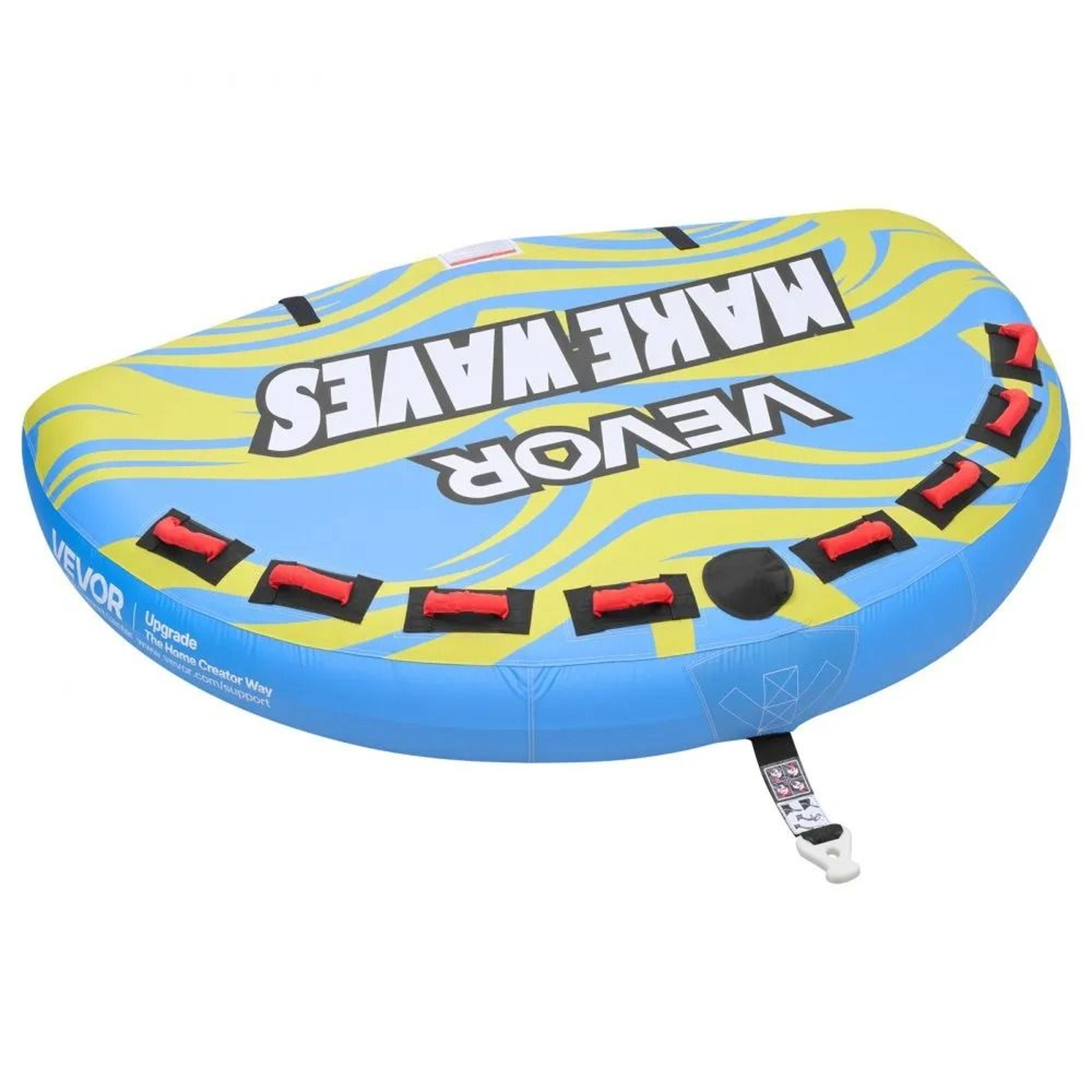 4 Rider Towable Tube For Boating With Nylon Cover And Padded Handles 9