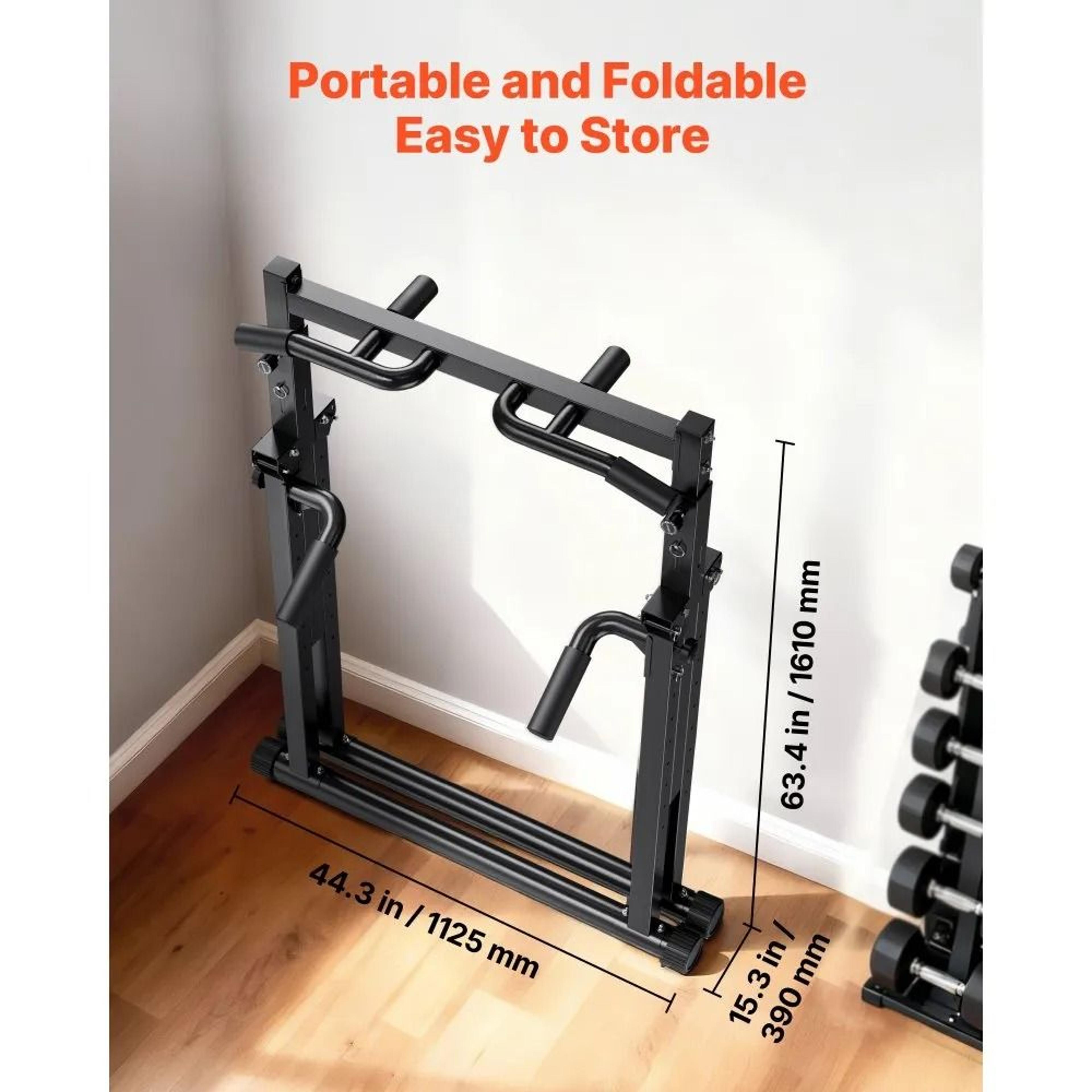 Adjustable Freestanding Pull Up Bar Station For Full Body Home Workouts 4