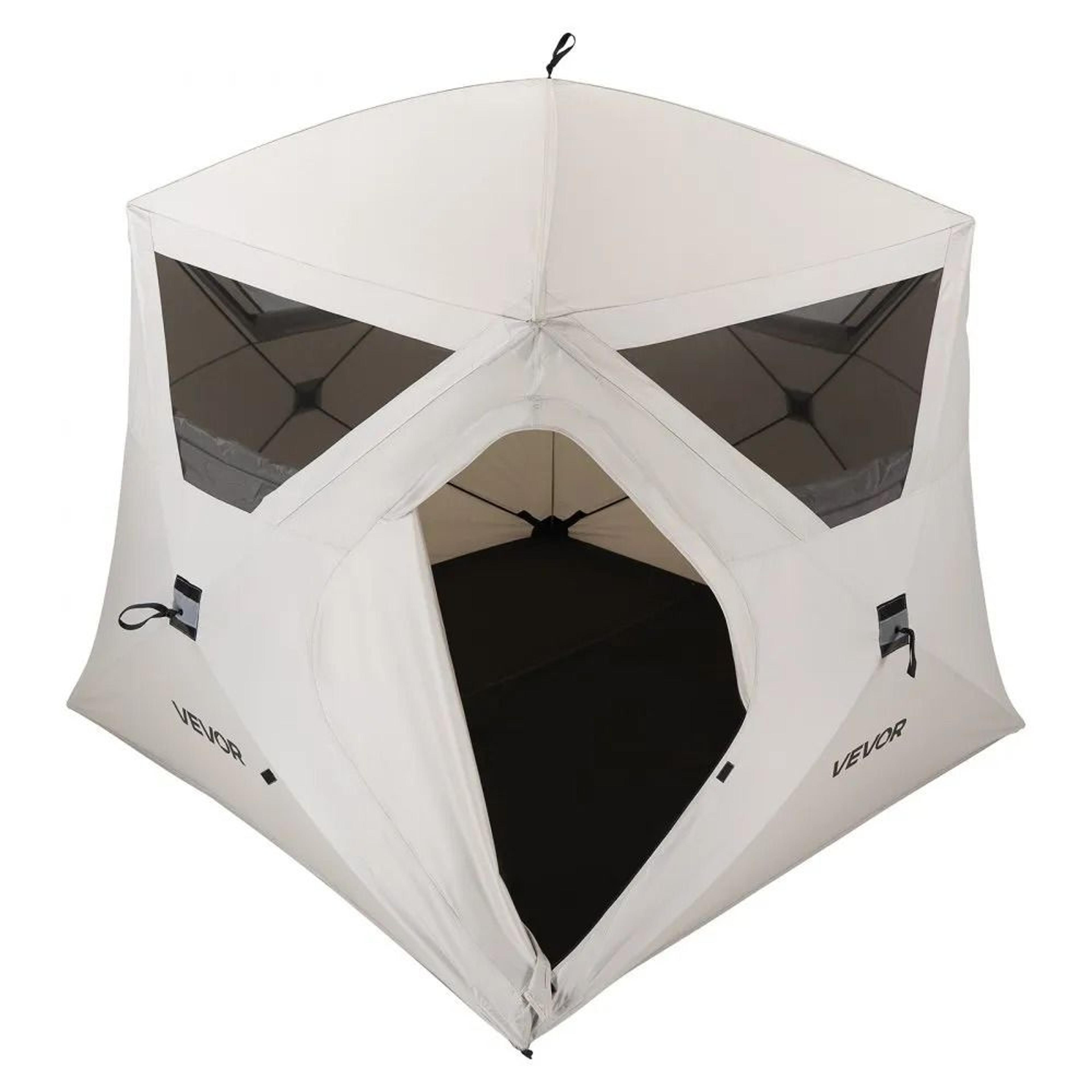60 Second 4 Person Instant Cabin Tent With Stand Up Interior 9