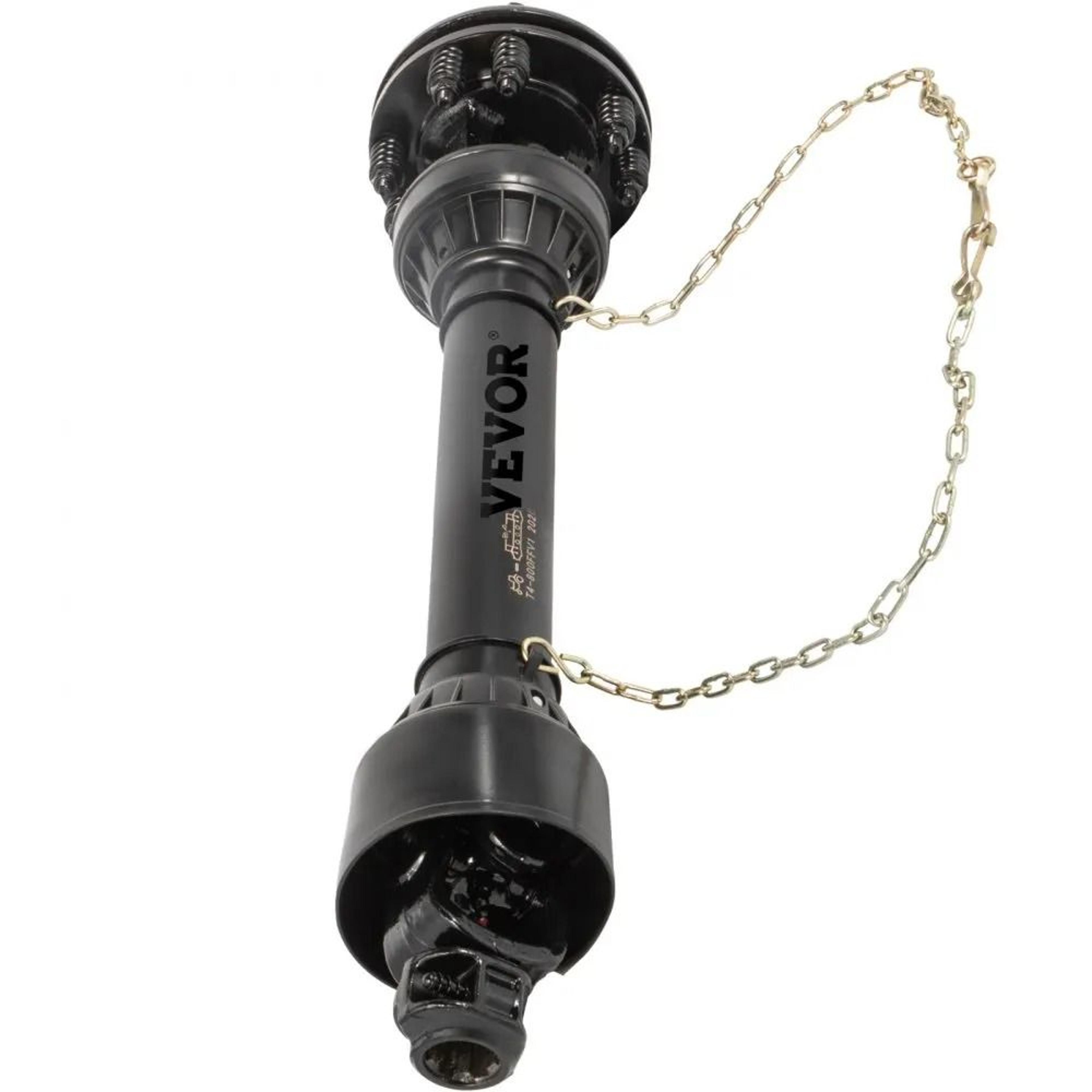 Series 5 PTO Drive Shaft With Slip Clutch 138 Inch 6 Spline 4357 Inch 7