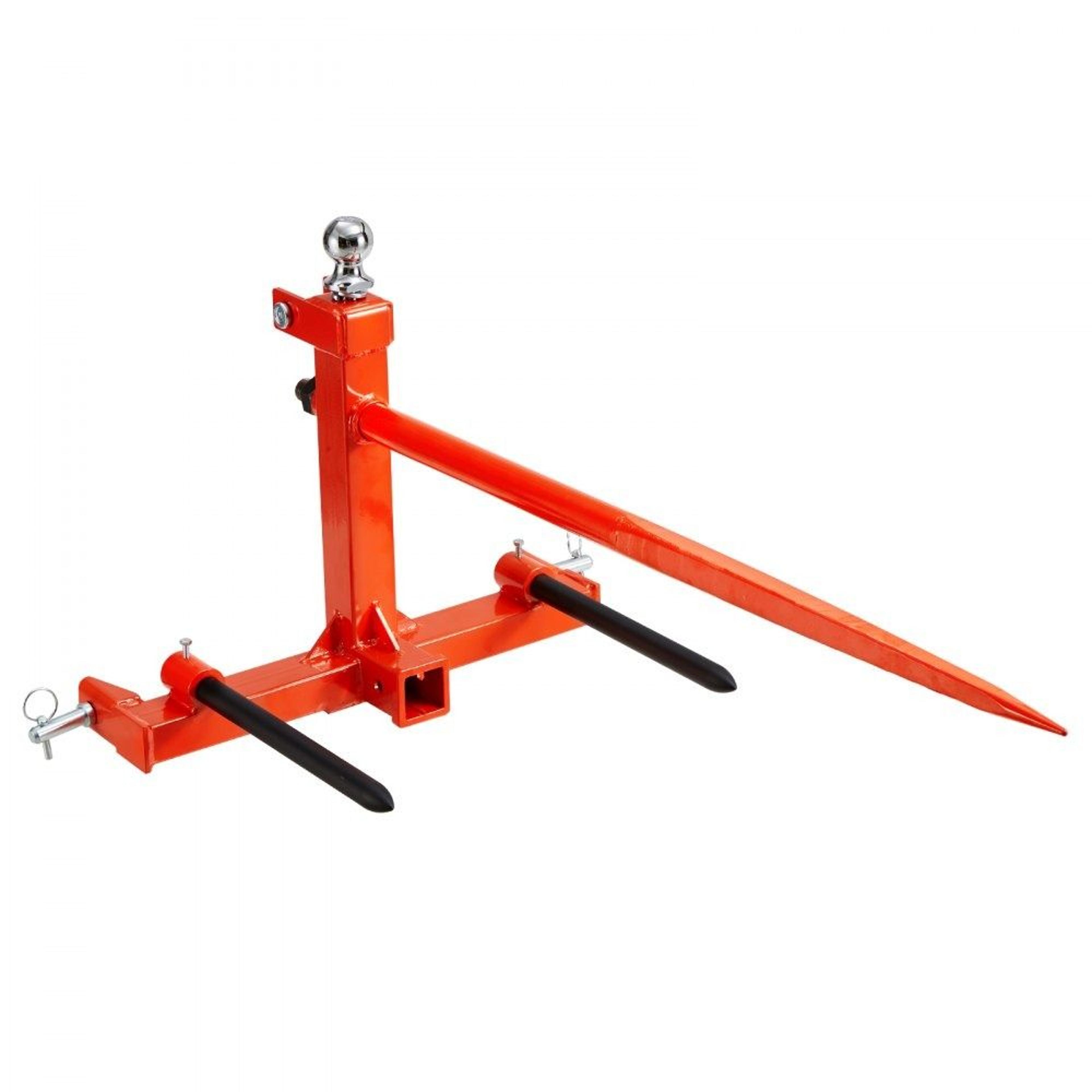 heavy duty 49 inch hay bale spear for 3 point hitch tractors