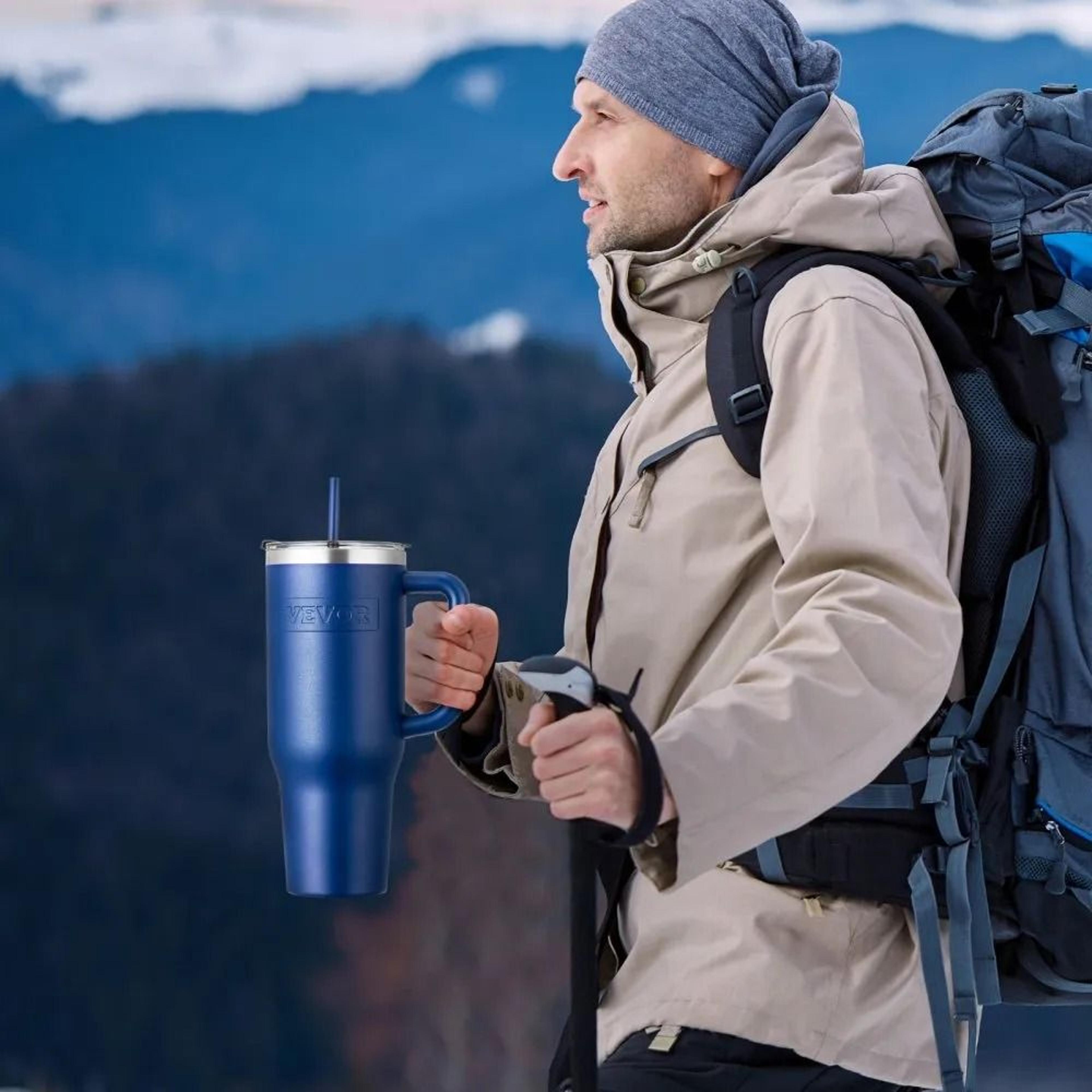 40 Oz Insulated Water Bottle With Leakproof Lid And Carry Handle 5