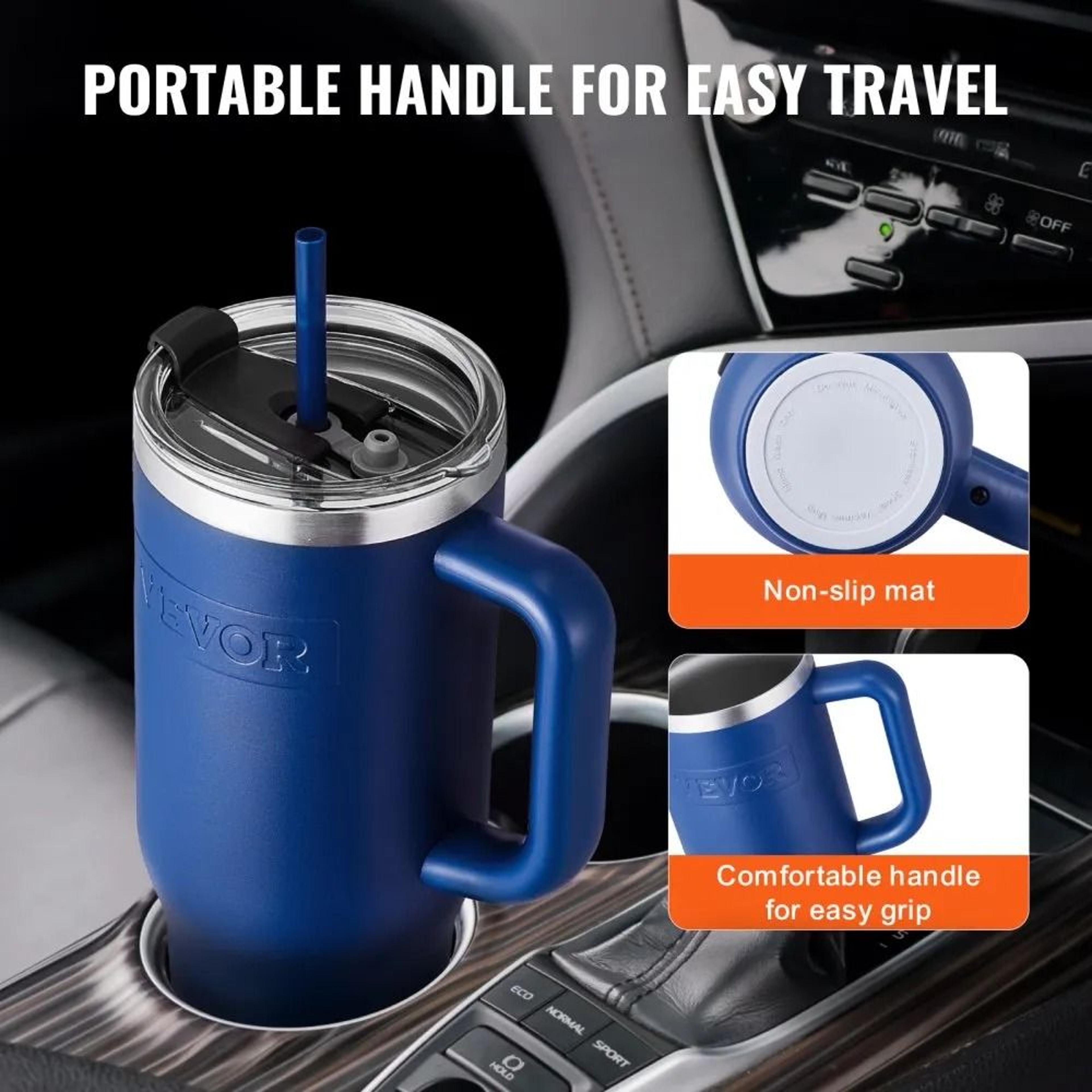 40 Oz Insulated Water Bottle With Leakproof Lid And Carry Handle 3