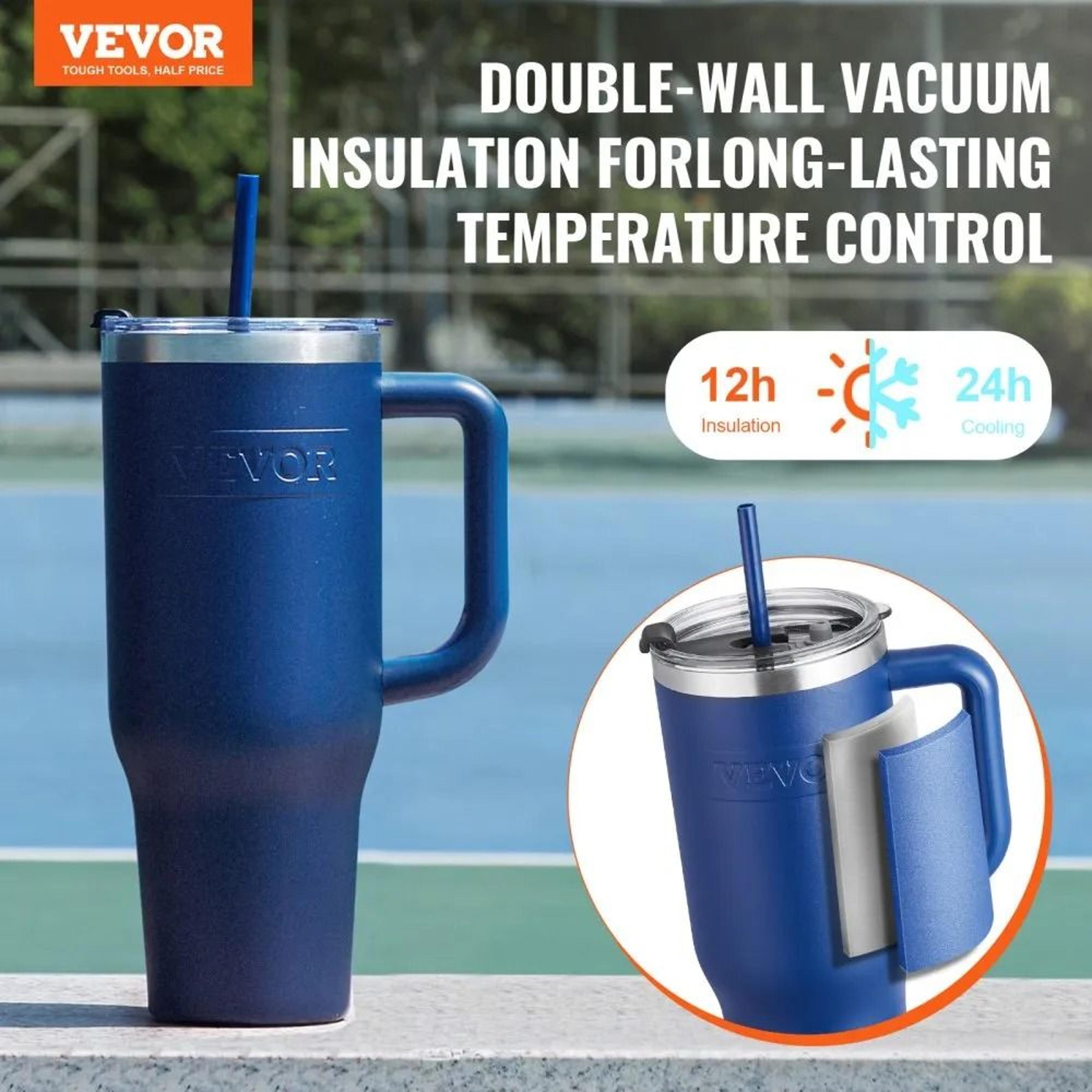 40 Oz Insulated Water Bottle With Leakproof Lid And Carry Handle 1