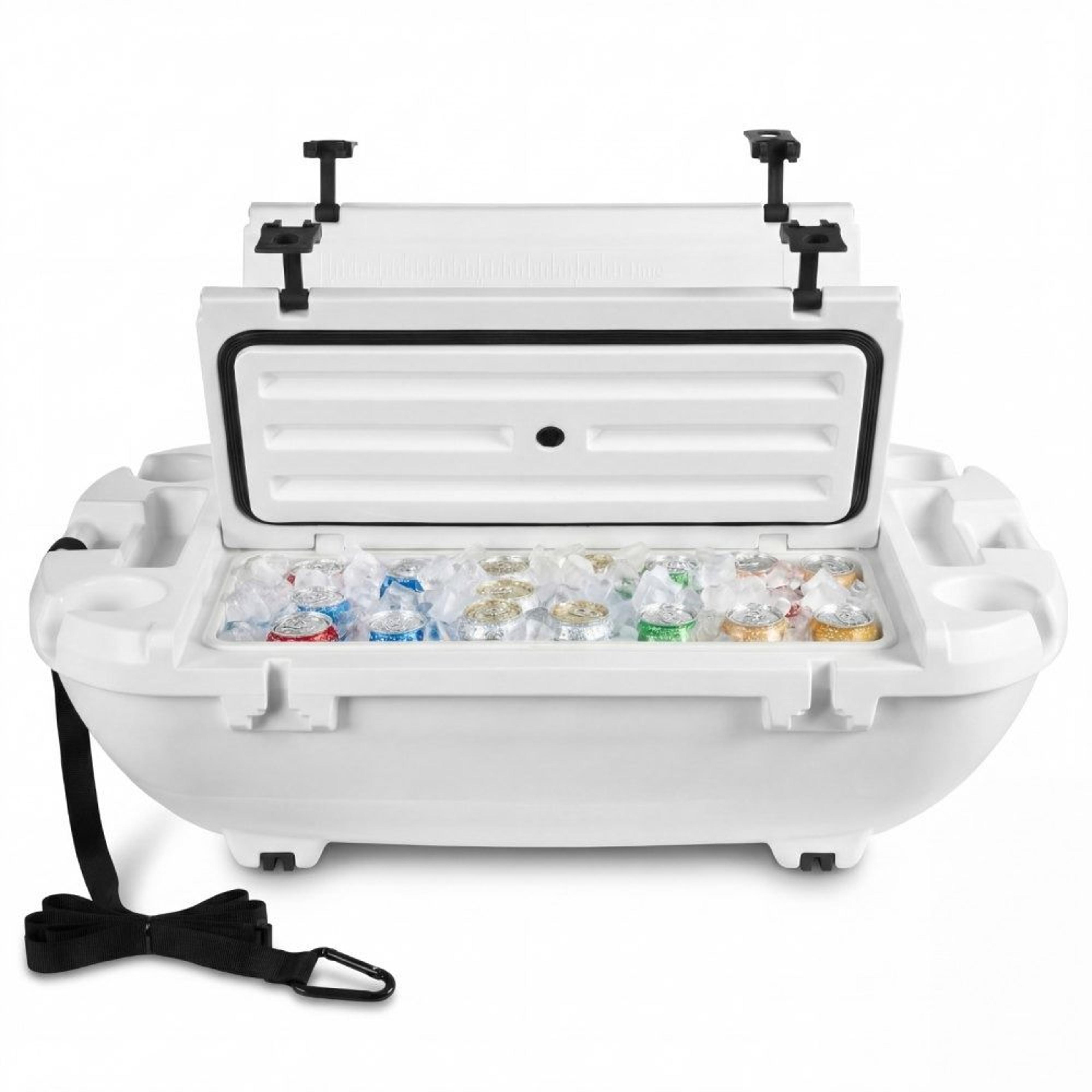 40 qt floating cooler with tow rope and insulated ice chest