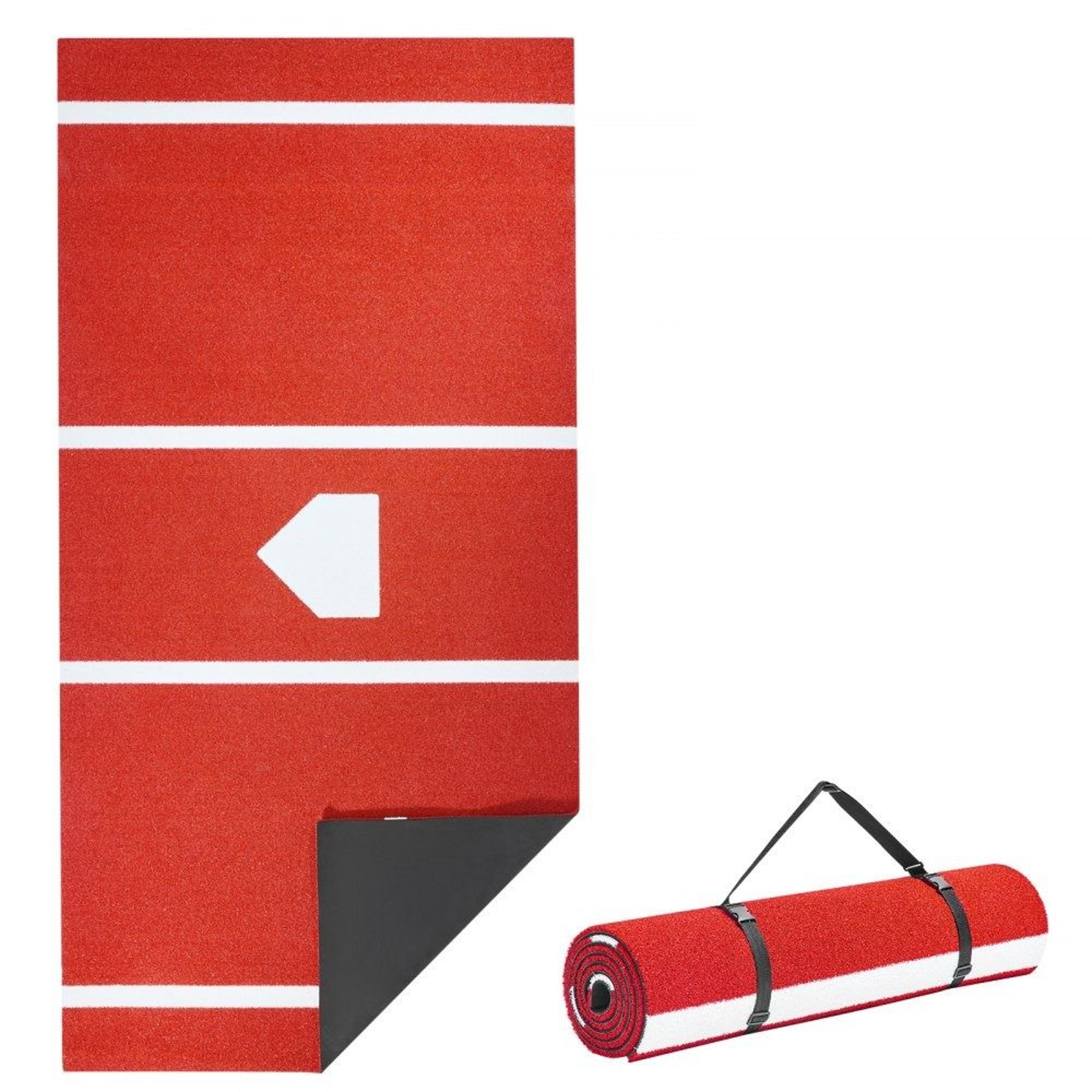 baseball hitting mat 10x3.8 ft batting cage turf training mat with home plate
