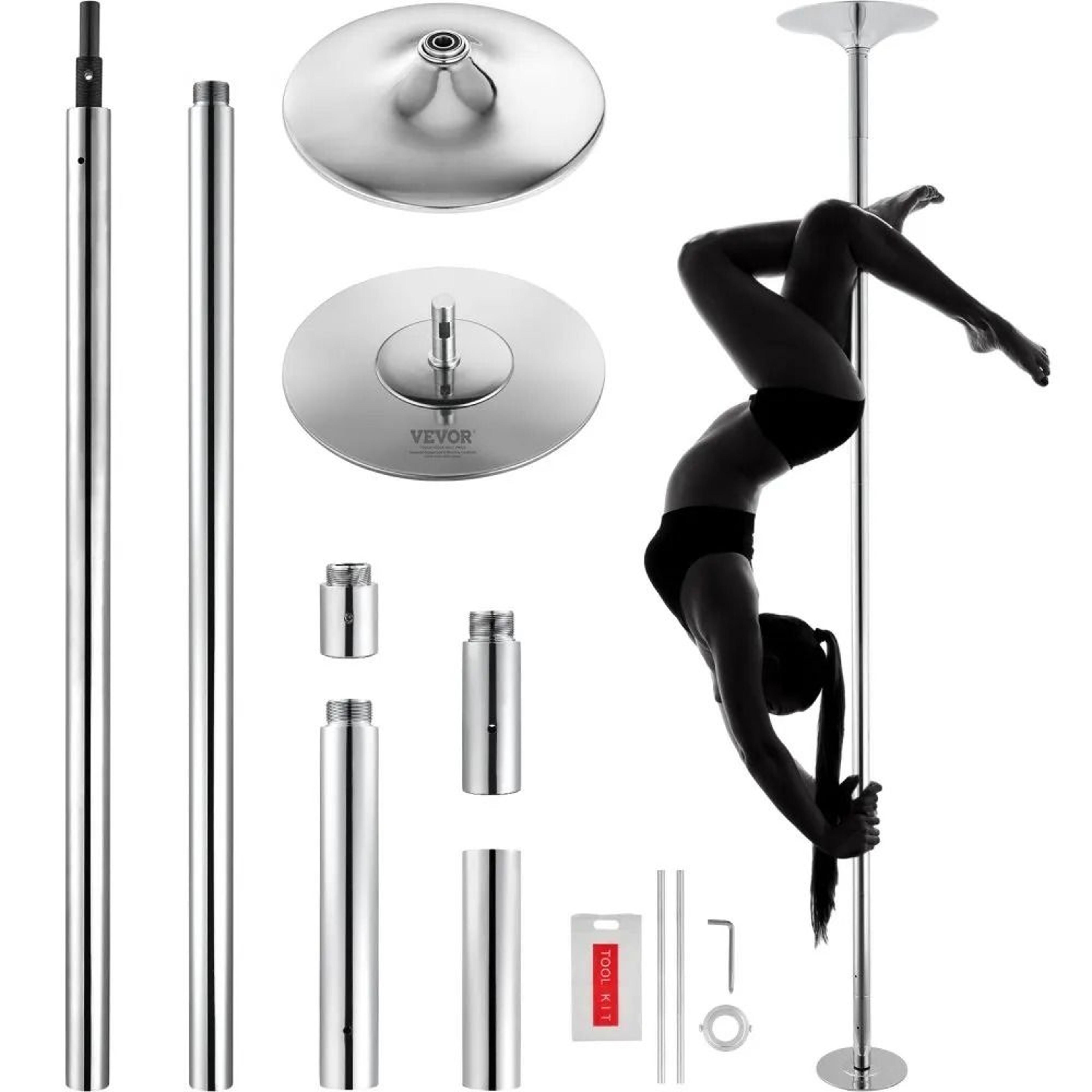 professional dancing pole 45mm spinning static kit