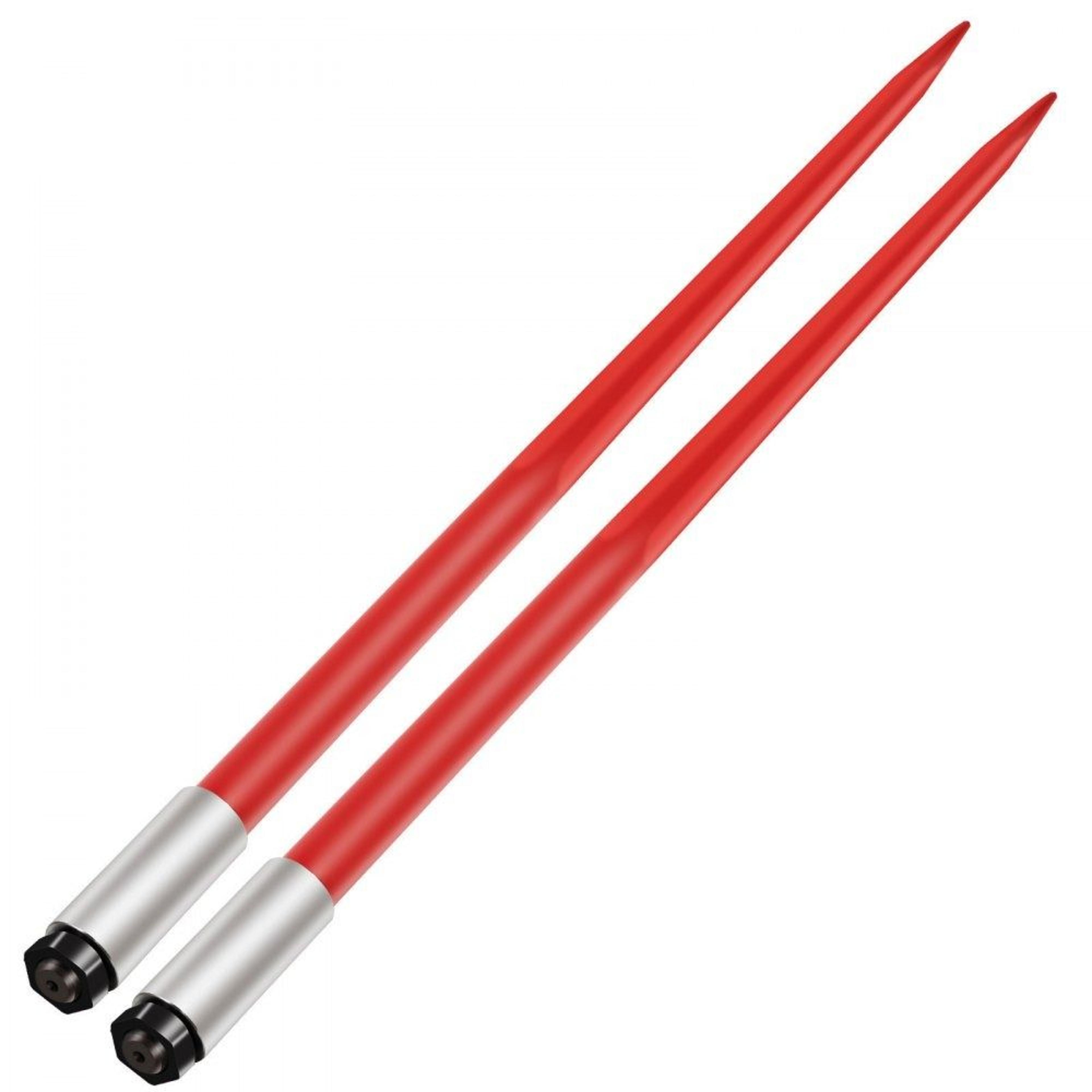 heavy duty hay bale spear 49 inch, 3000 lbs capacity quick attach bale fork