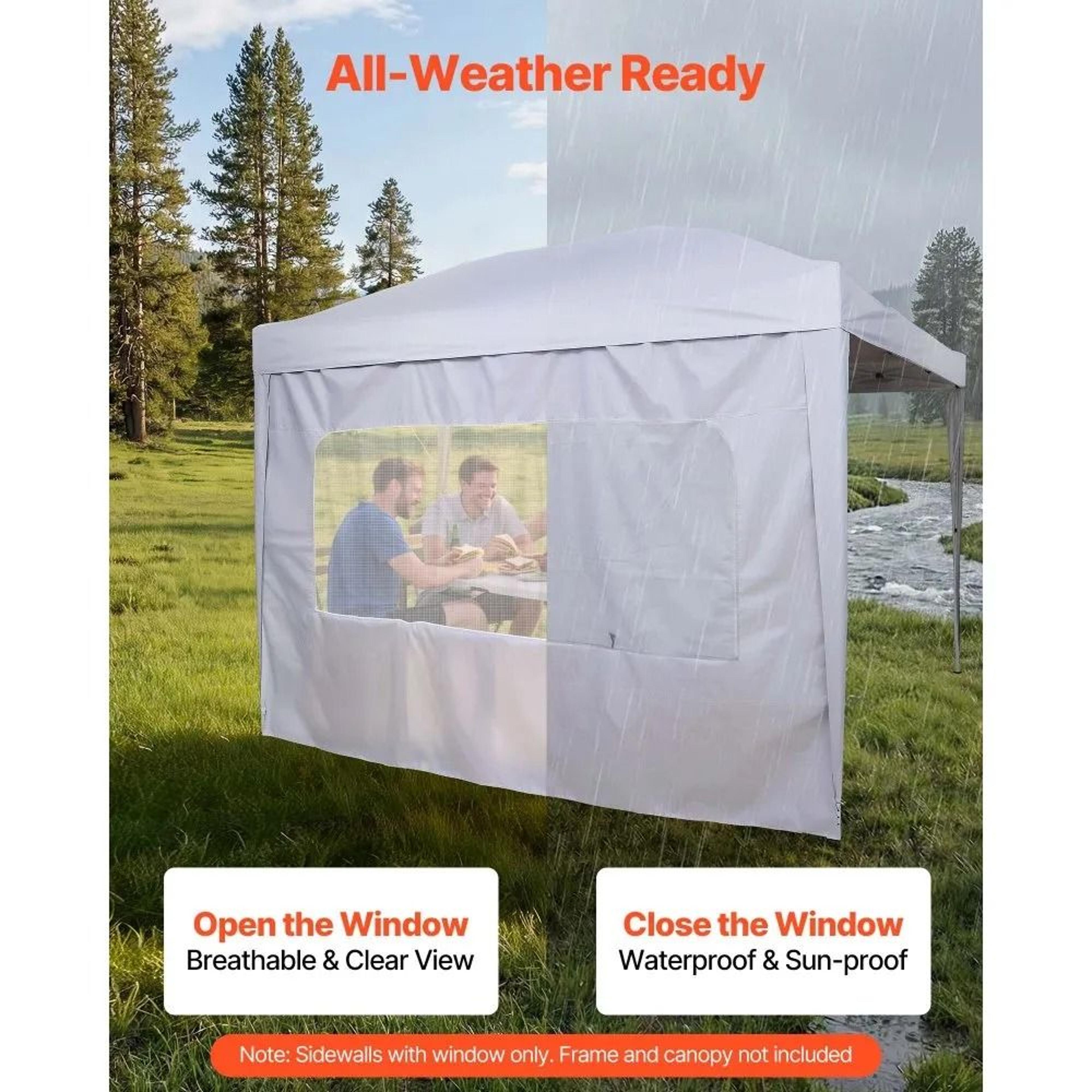 Waterproof Canopy Sidewalls For 10x10 Pop Up Tents 3
