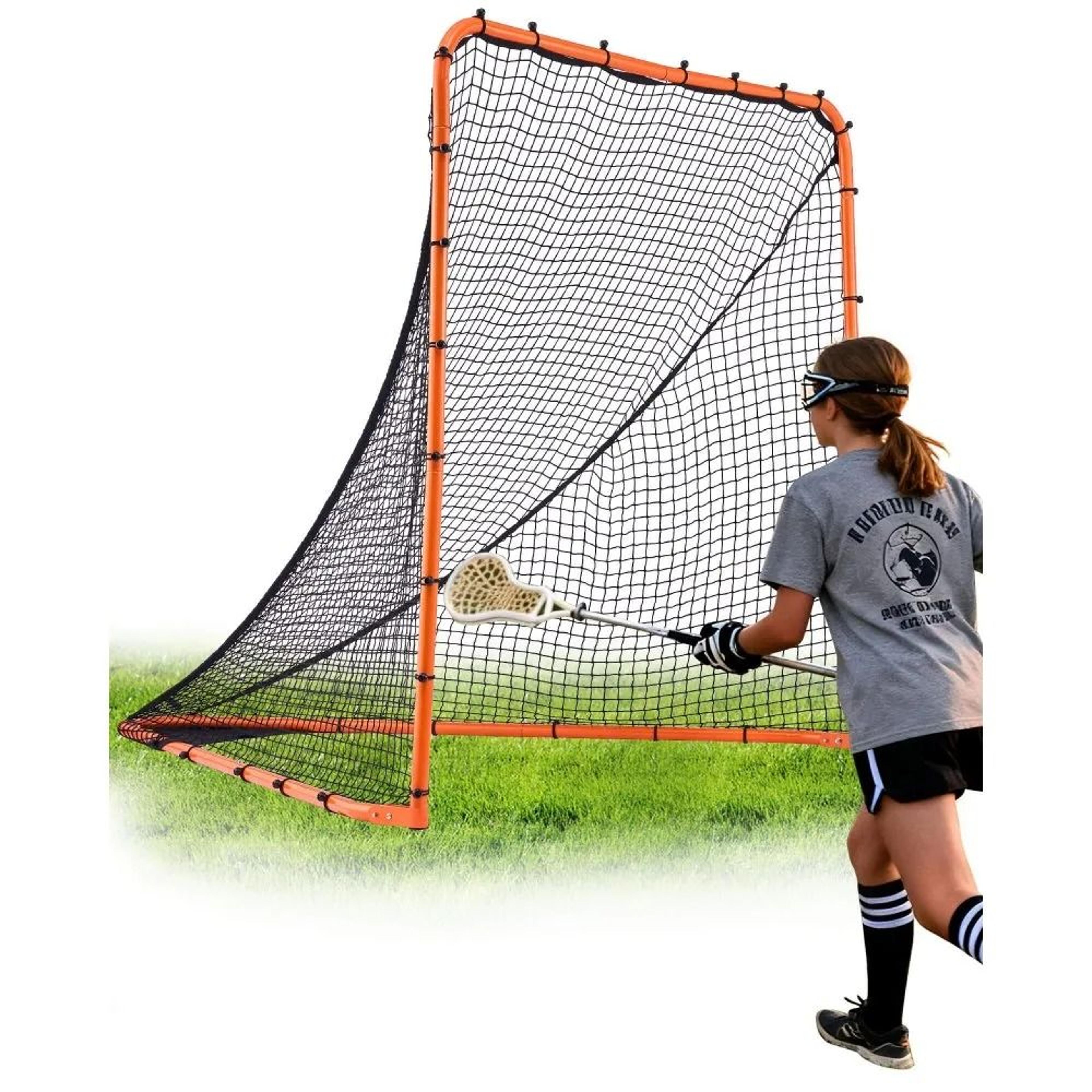 portable lacrosse goal 6x6 folding training net for youth and adult practice