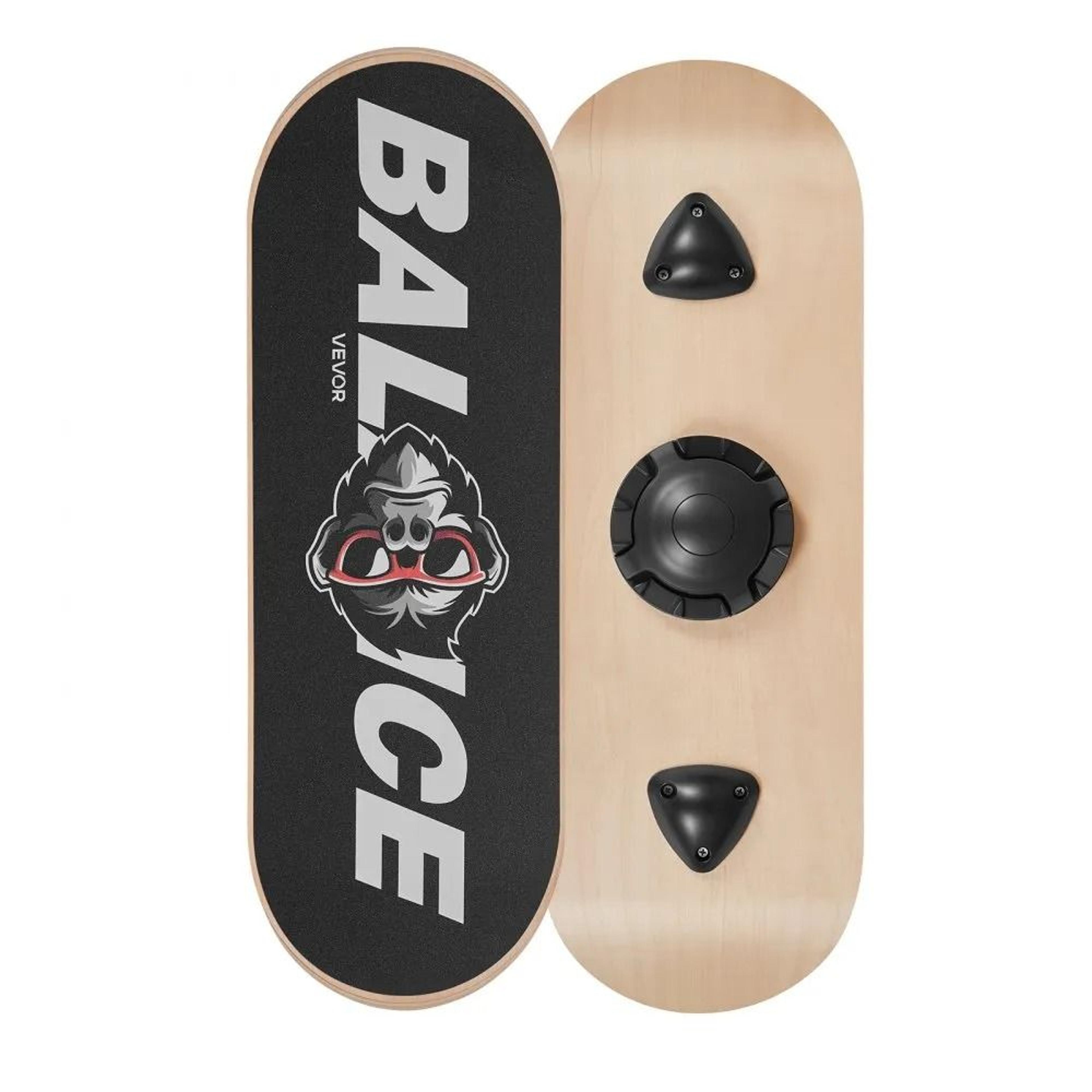 adjustable wooden balance board trainer for core workout and stability training
