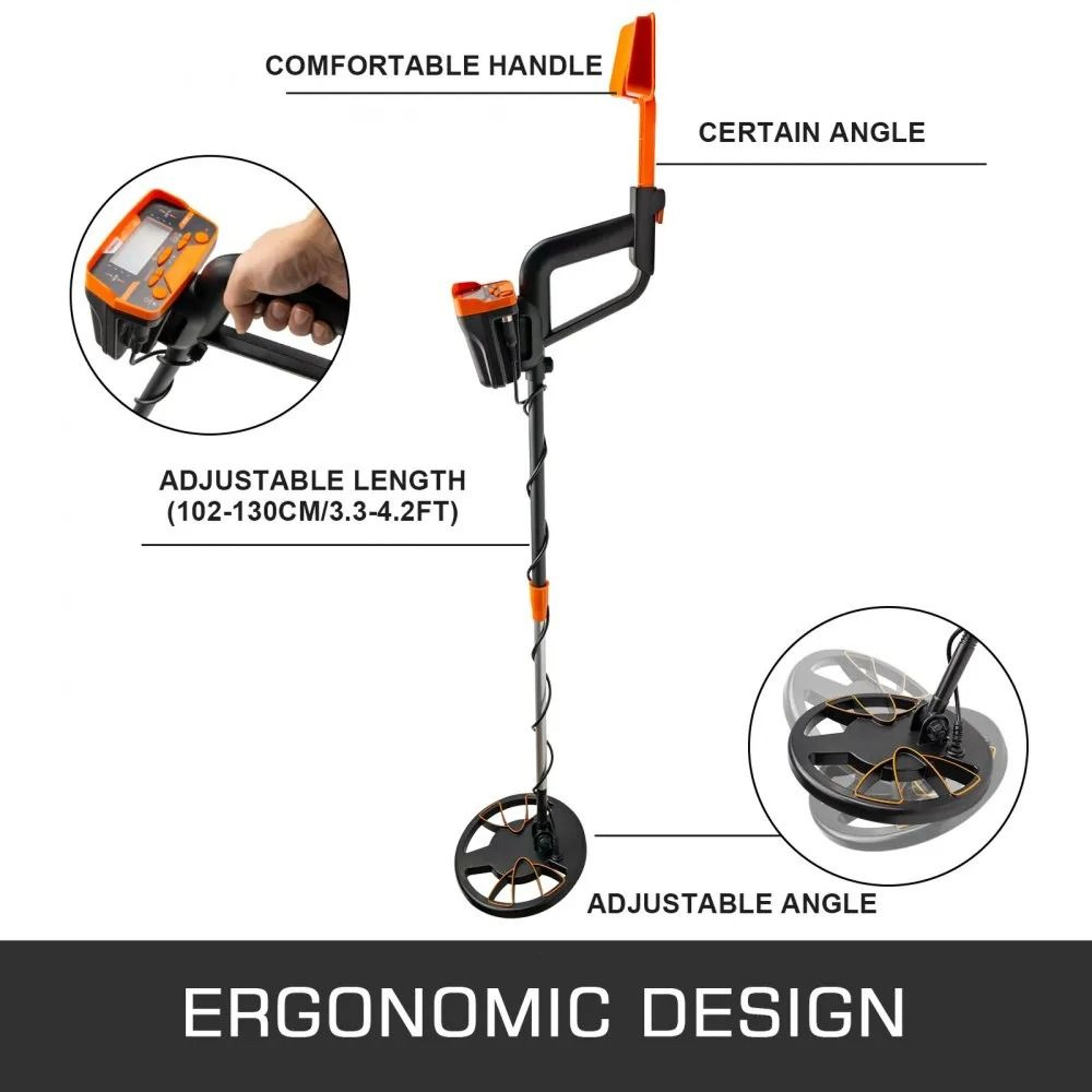 Waterproof Metal Detector With LCD Display For Treasure Hunting And Gold Finding 4