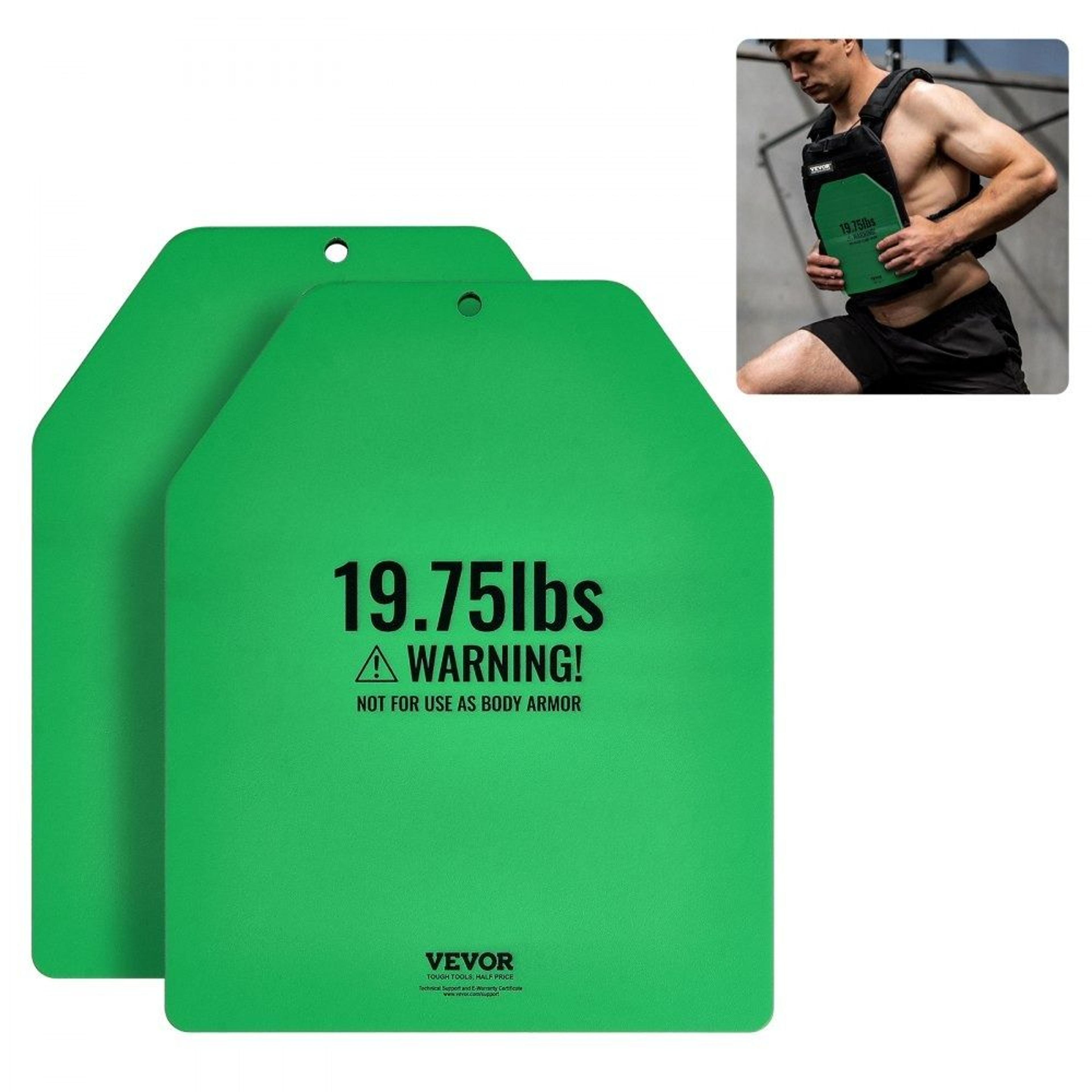 weight vest plates 19.75 lb steel weighted plates for strength training