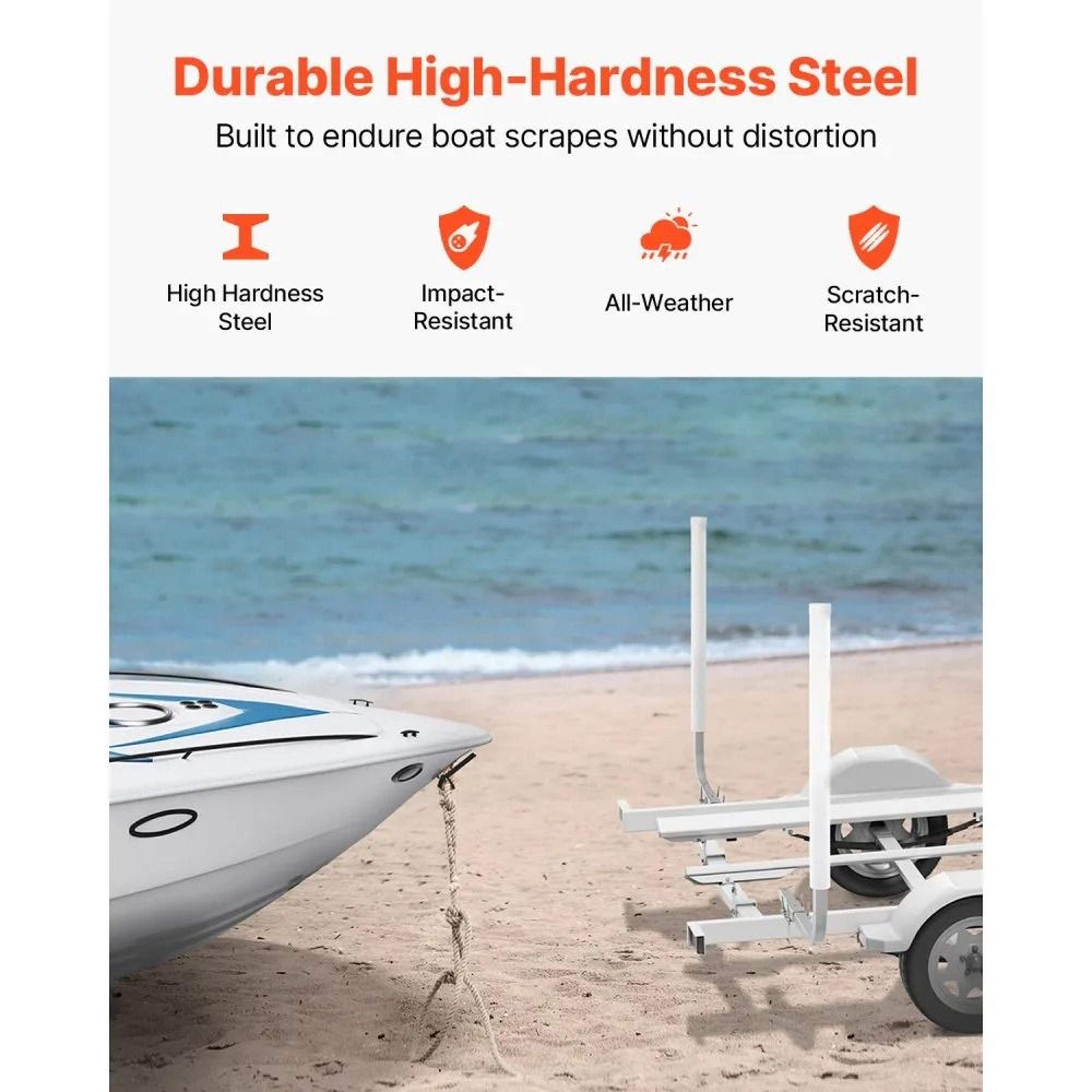 Adjustable Boat Trailer Guide Poles With PVC Protection For Easy Loading 4