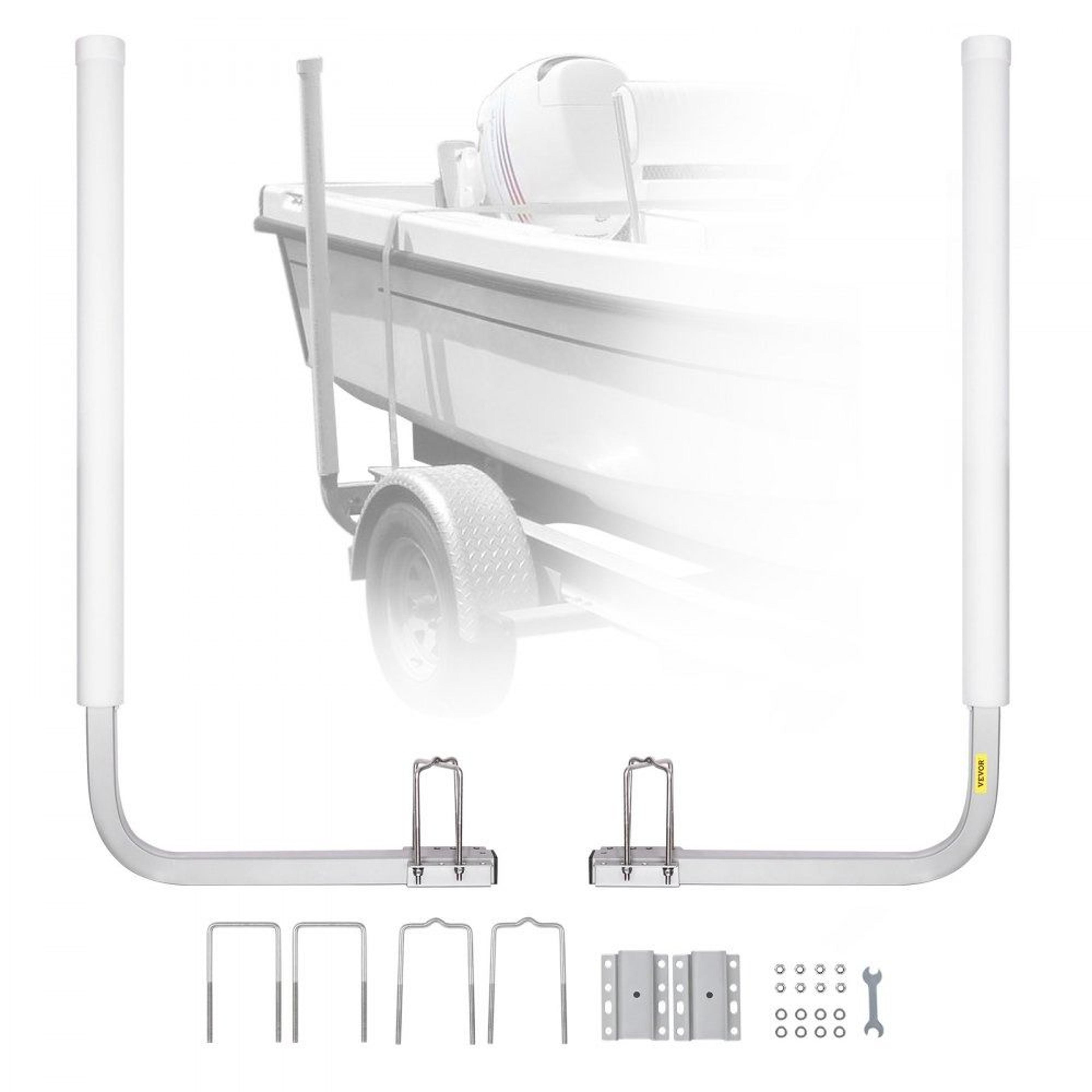 adjustable boat trailer guide poles with pvc protection for easy loading