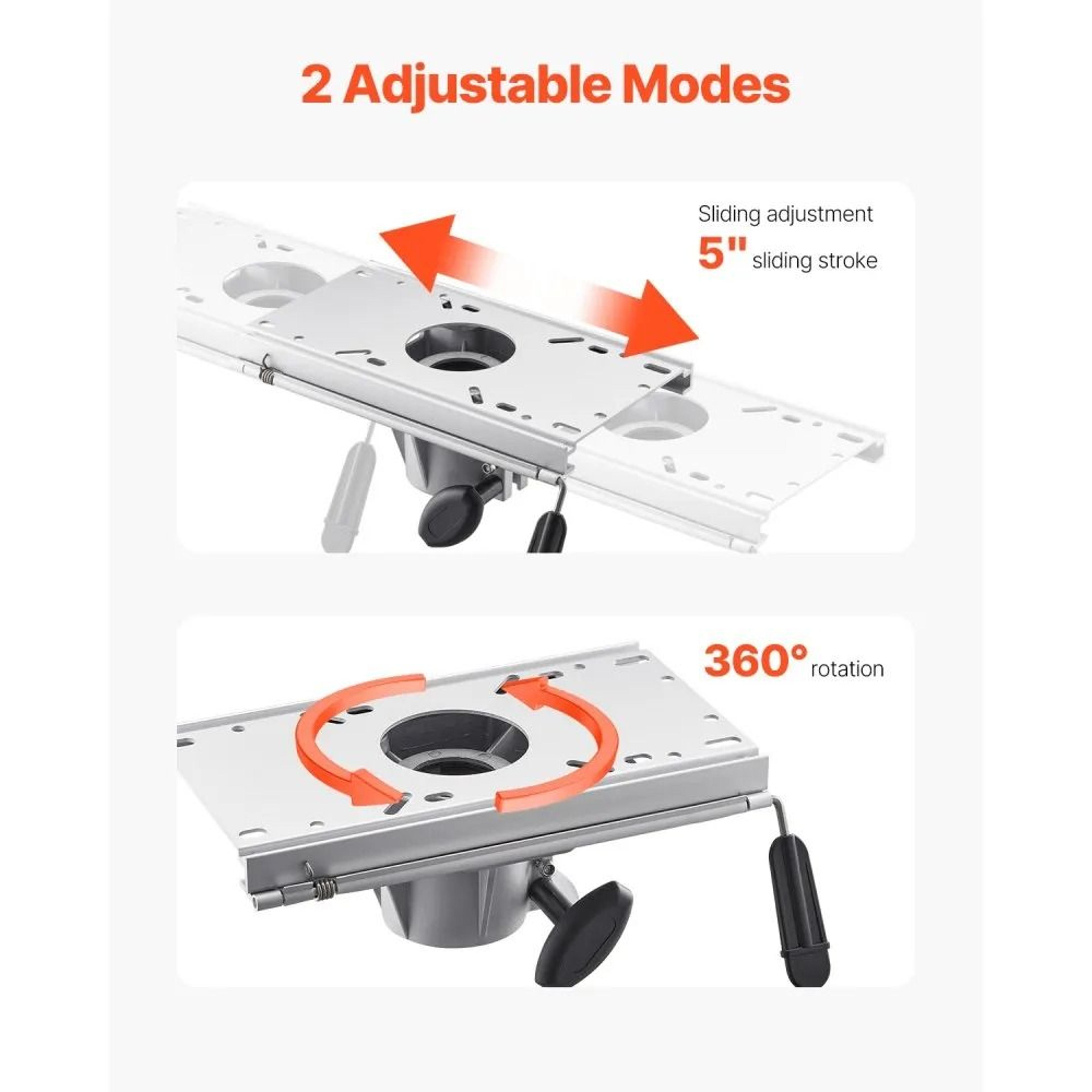 Adjustable Boat Seat Pedestal Sliding Aluminum Boat Chair Base 1
