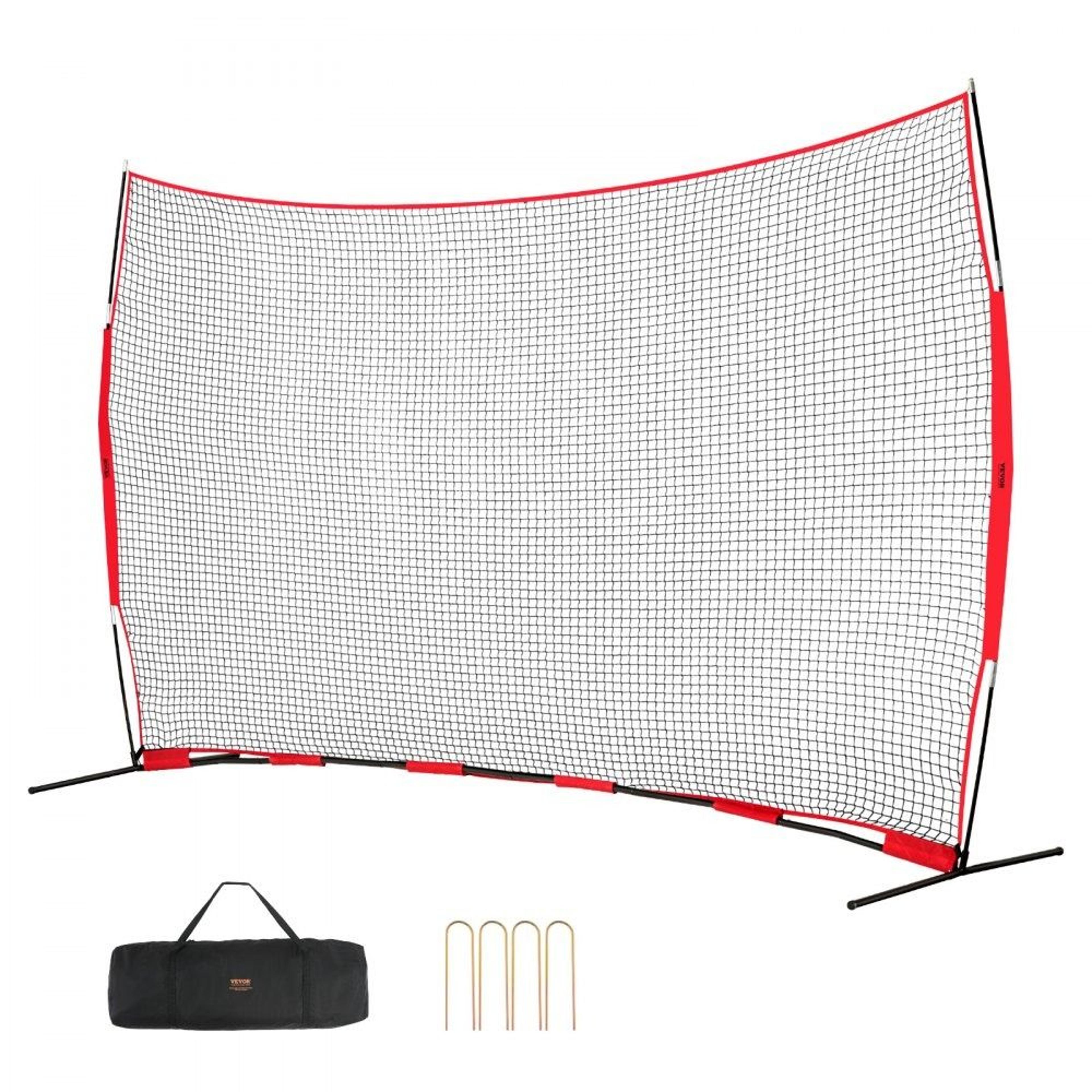 baseball backstop net 16x10 ft portable sports barrier practice net