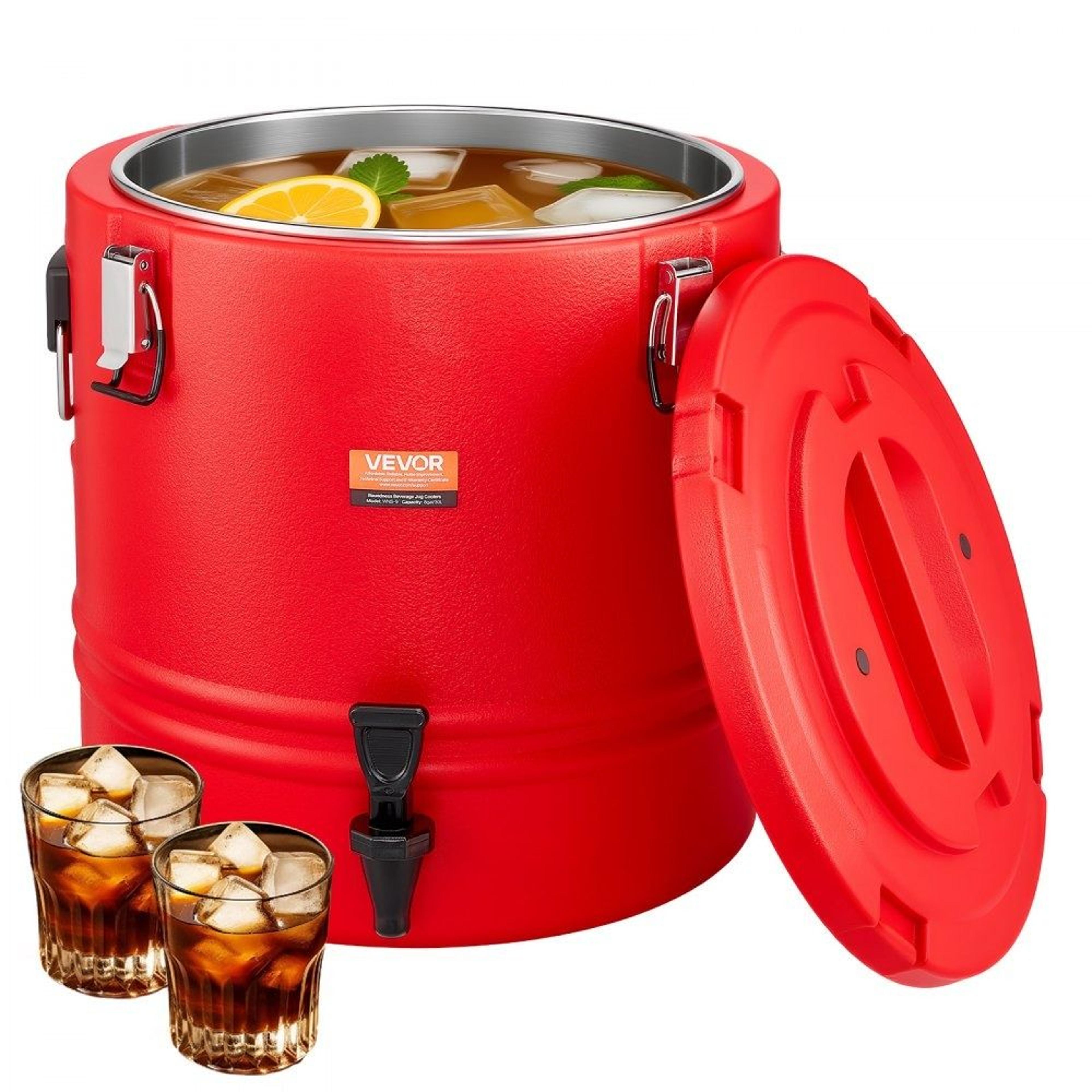 30l insulated beverage dispenser thermal hot cold drink server with stainless steel interior