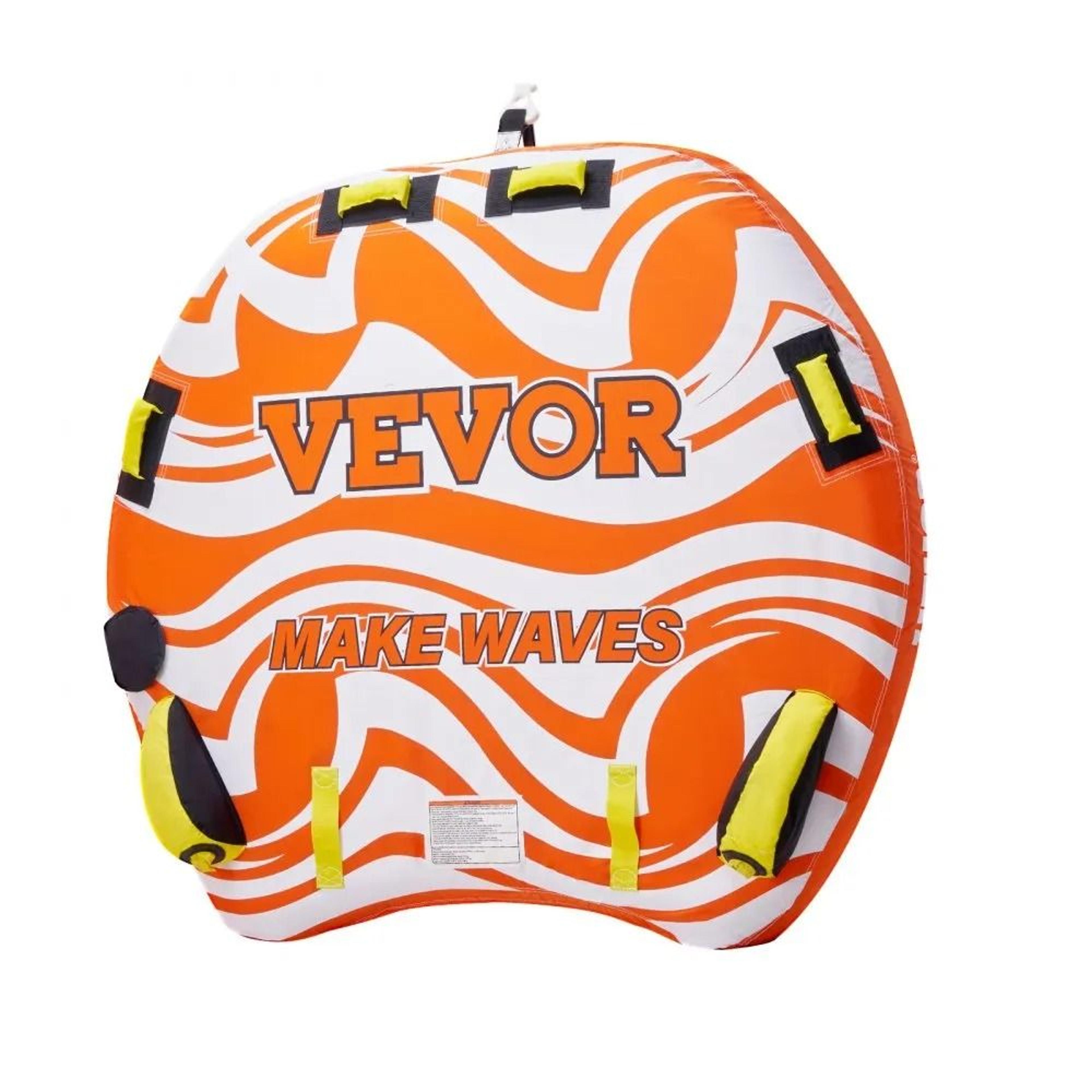 2 Rider Towable Tube For Boating Inflatable Water Sports Tube With Padded Handles 8