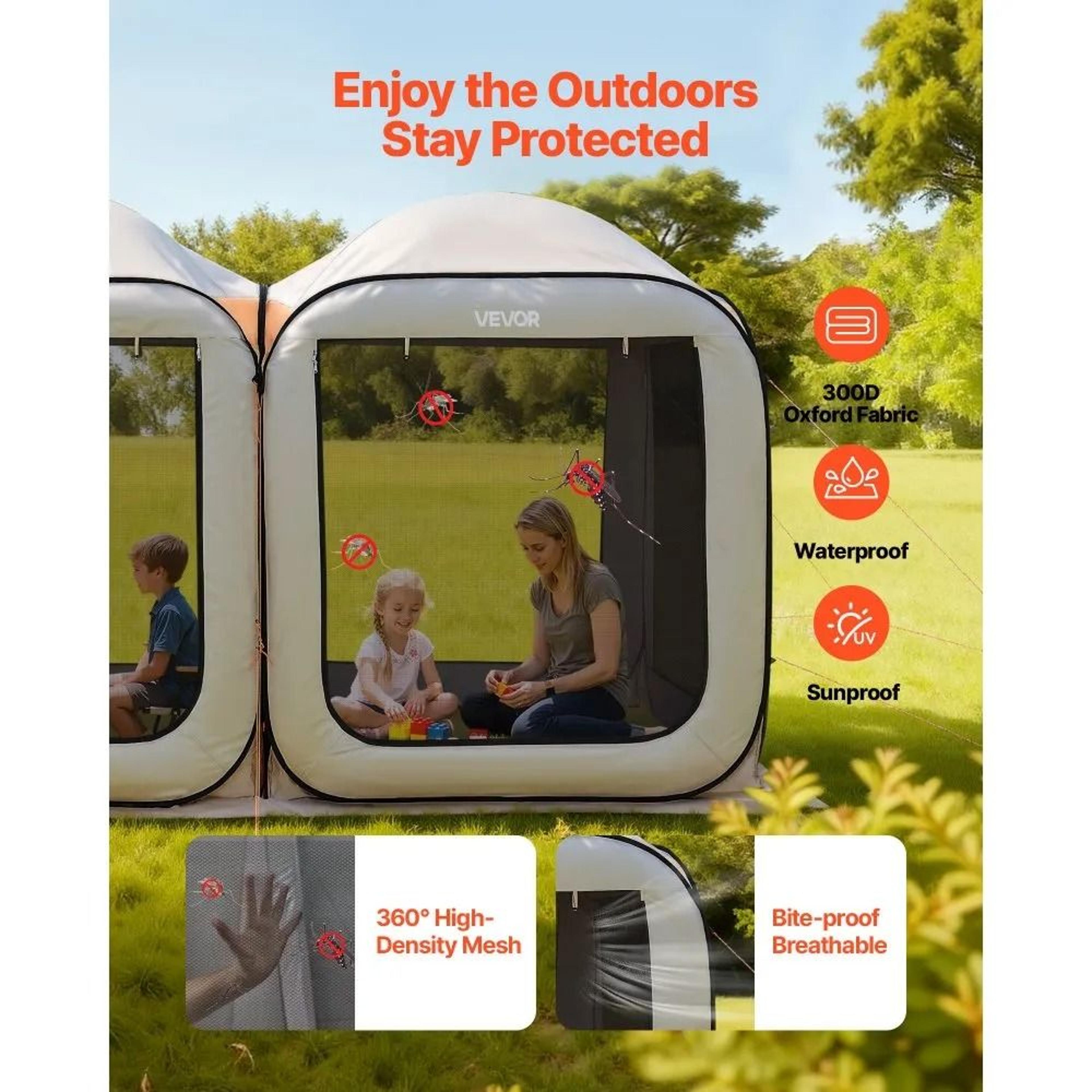 Screen House Tent 12x6 FT Portable Pop Up Screen Tent Outdoor Canopy 1