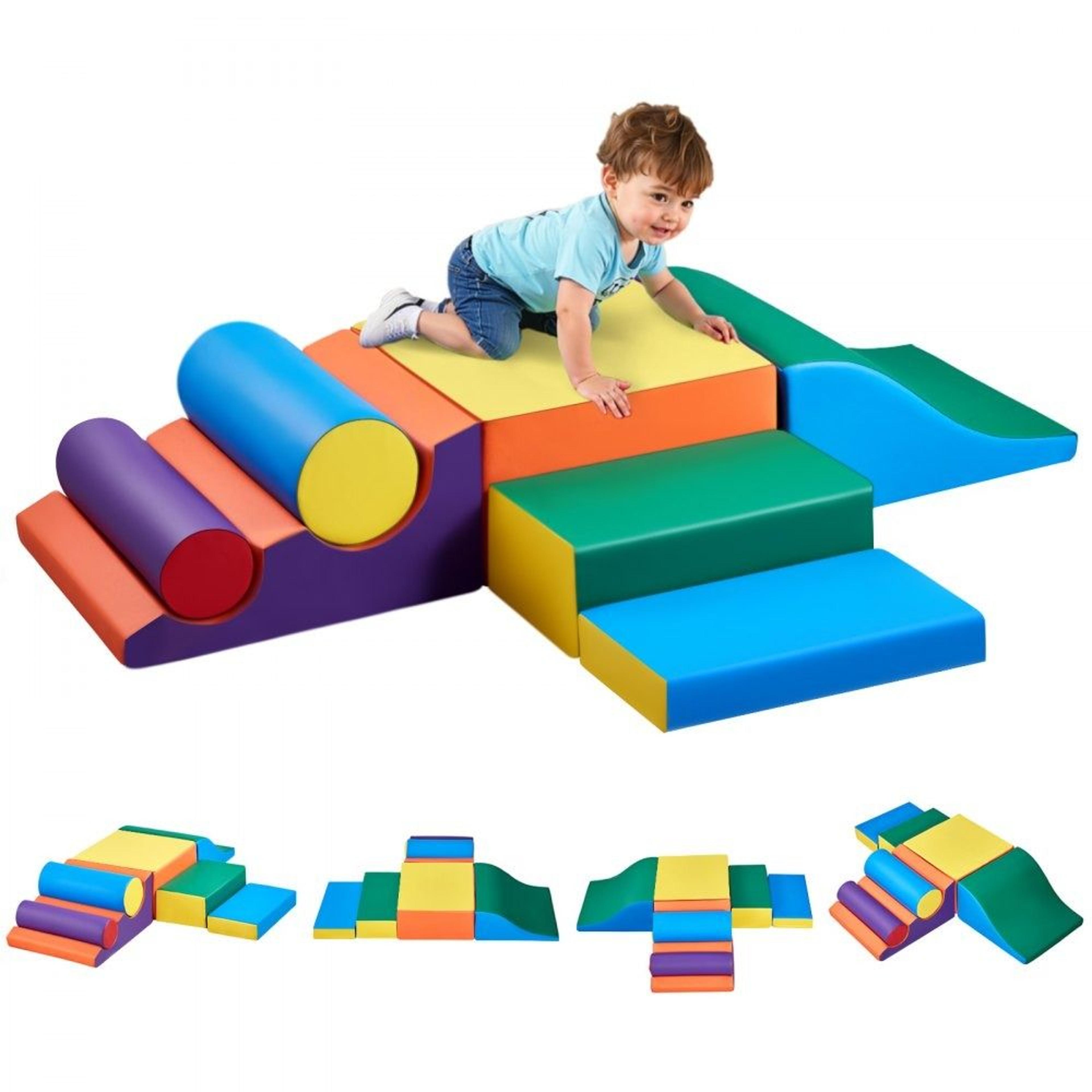 toddler foam climbing blocks set 7 piece indoor soft play gym for kids
