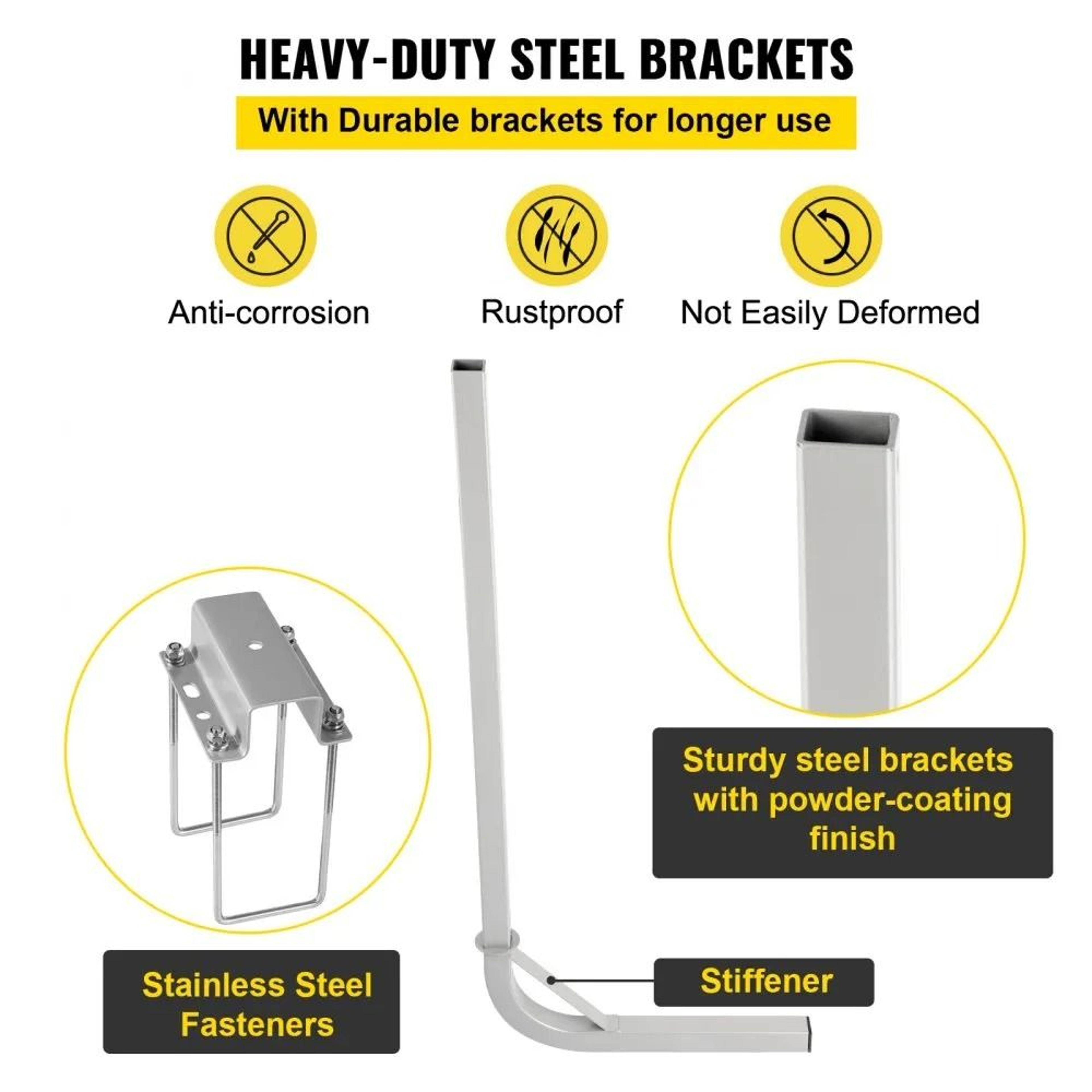60 Inch Boat Trailer Guide On Steel Posts With PVC Covers For Easy Loading 3