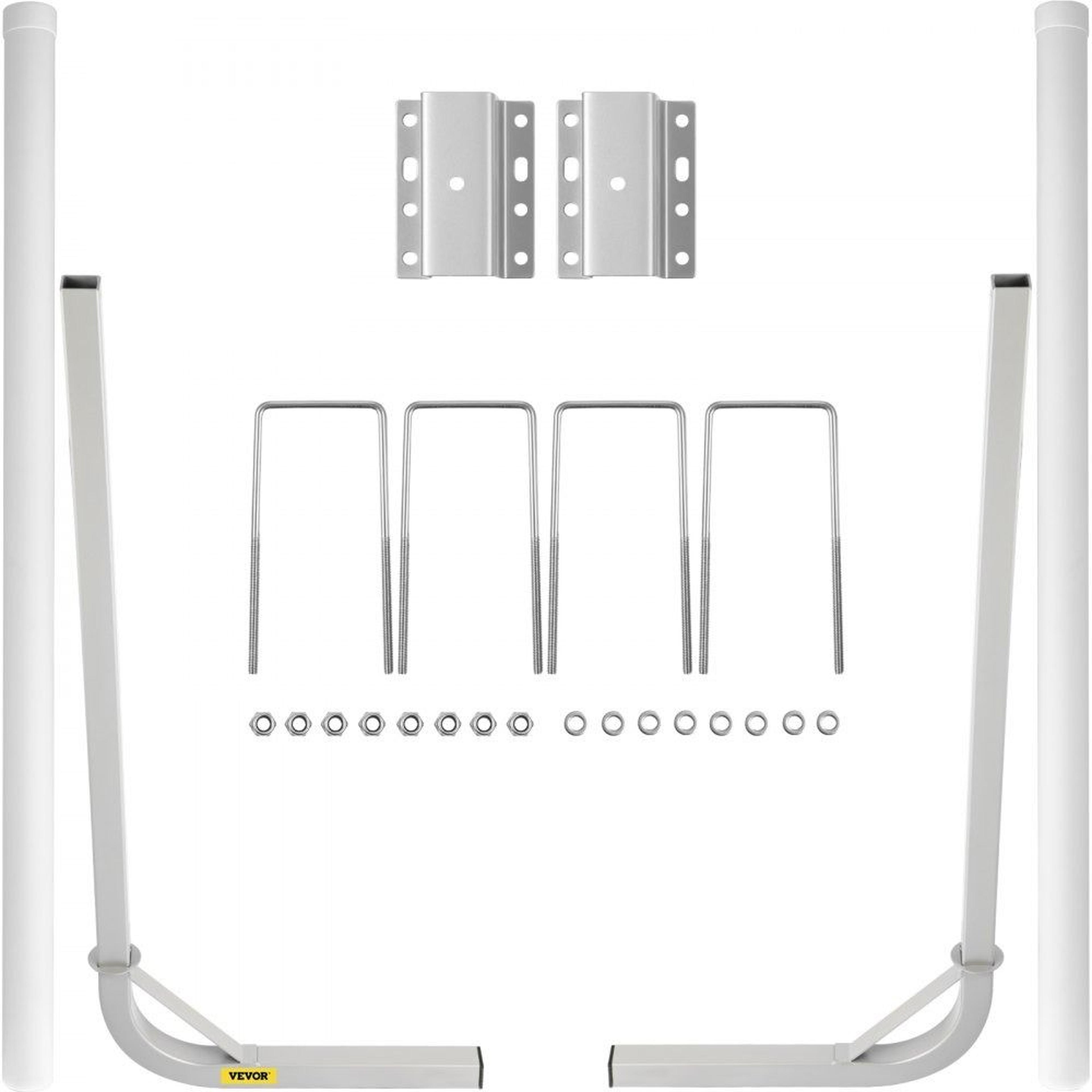 60 inch boat trailer guide on steel posts with pvc covers for easy loading