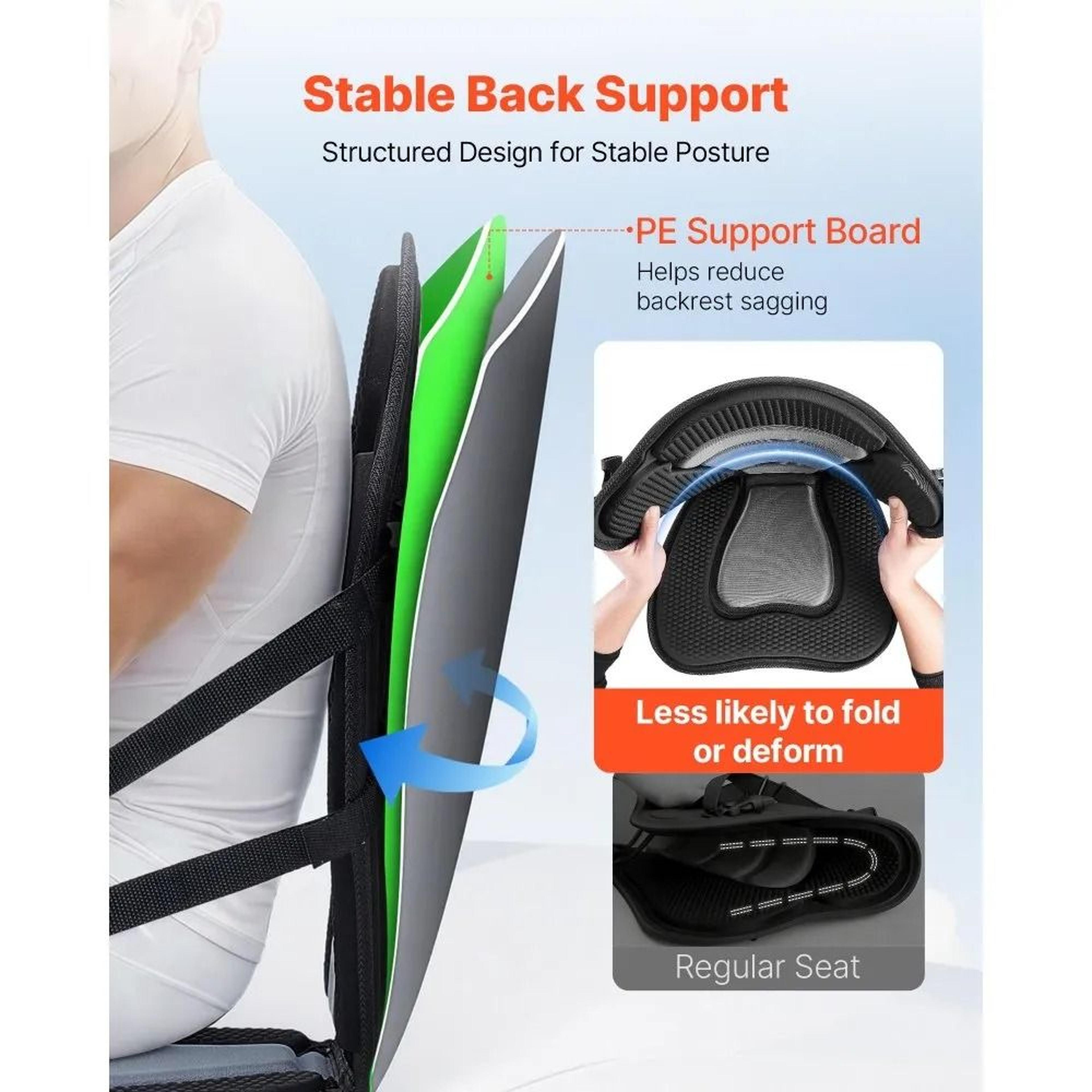 Universal Kayak Seat With Back Support Soft Padded Paddle Board Cushion 4