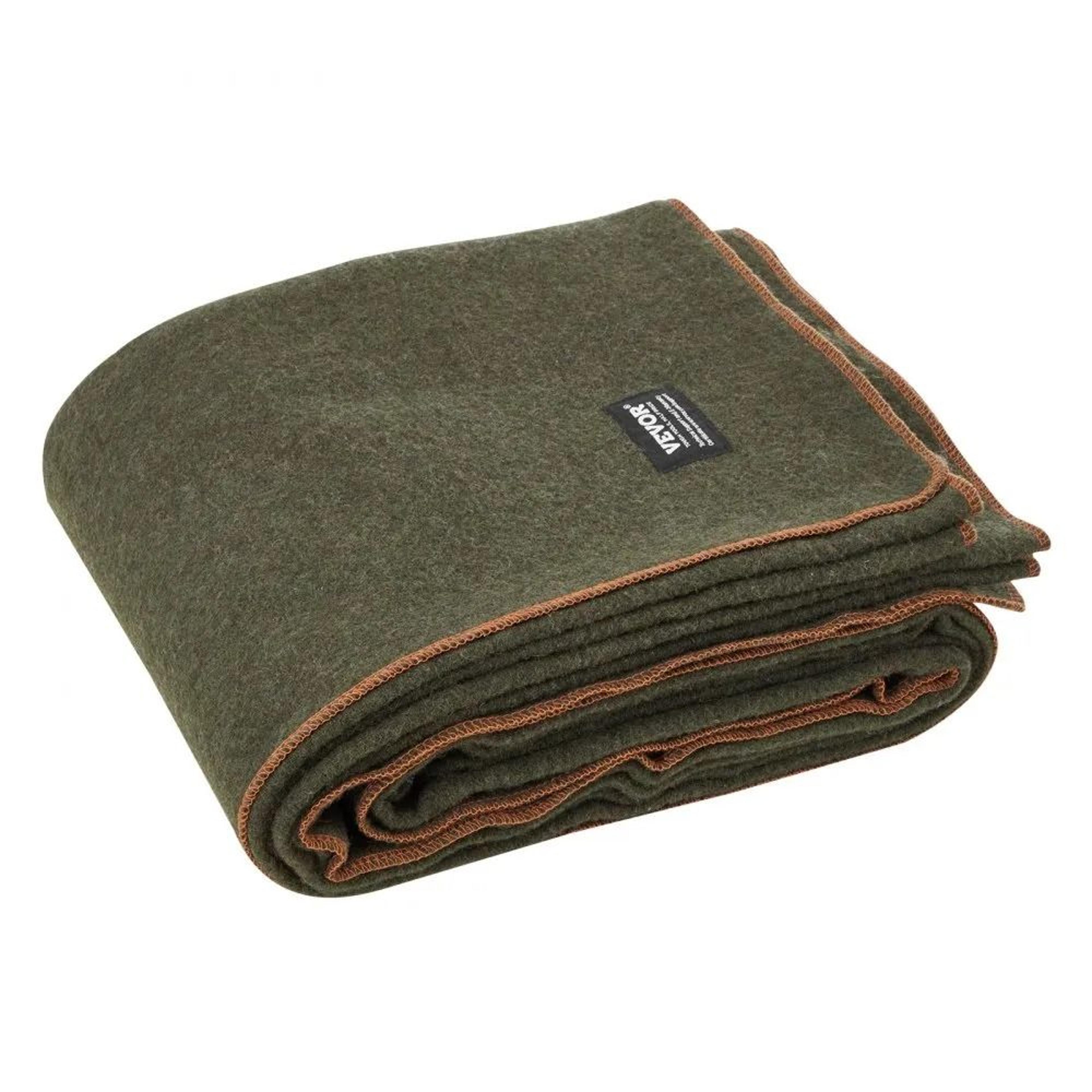 warm wool camping blanket large waterproof outdoor blanket for hiking travel and picnics