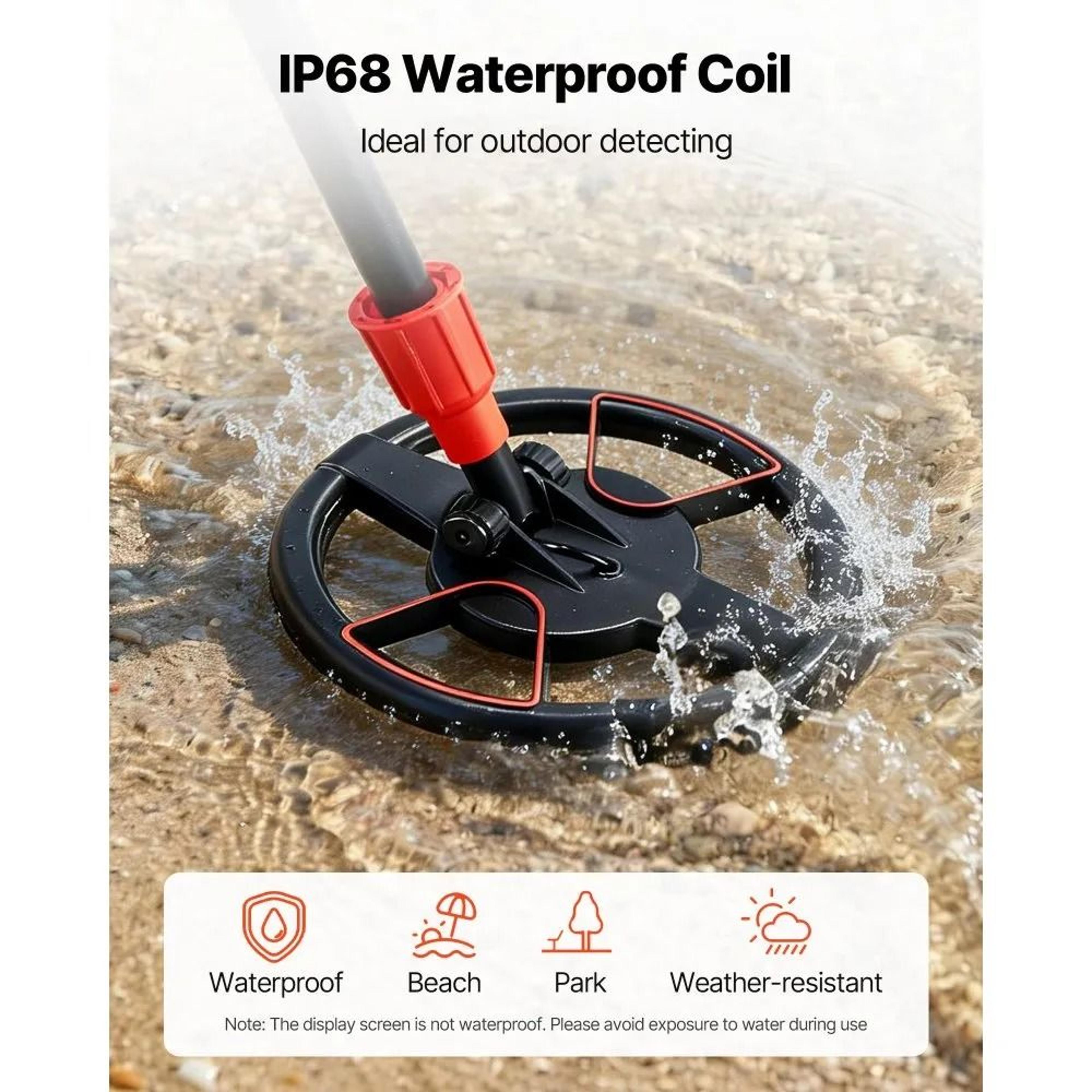 High Accuracy Metal Detector With LCD Display Waterproof Gold Finder 3