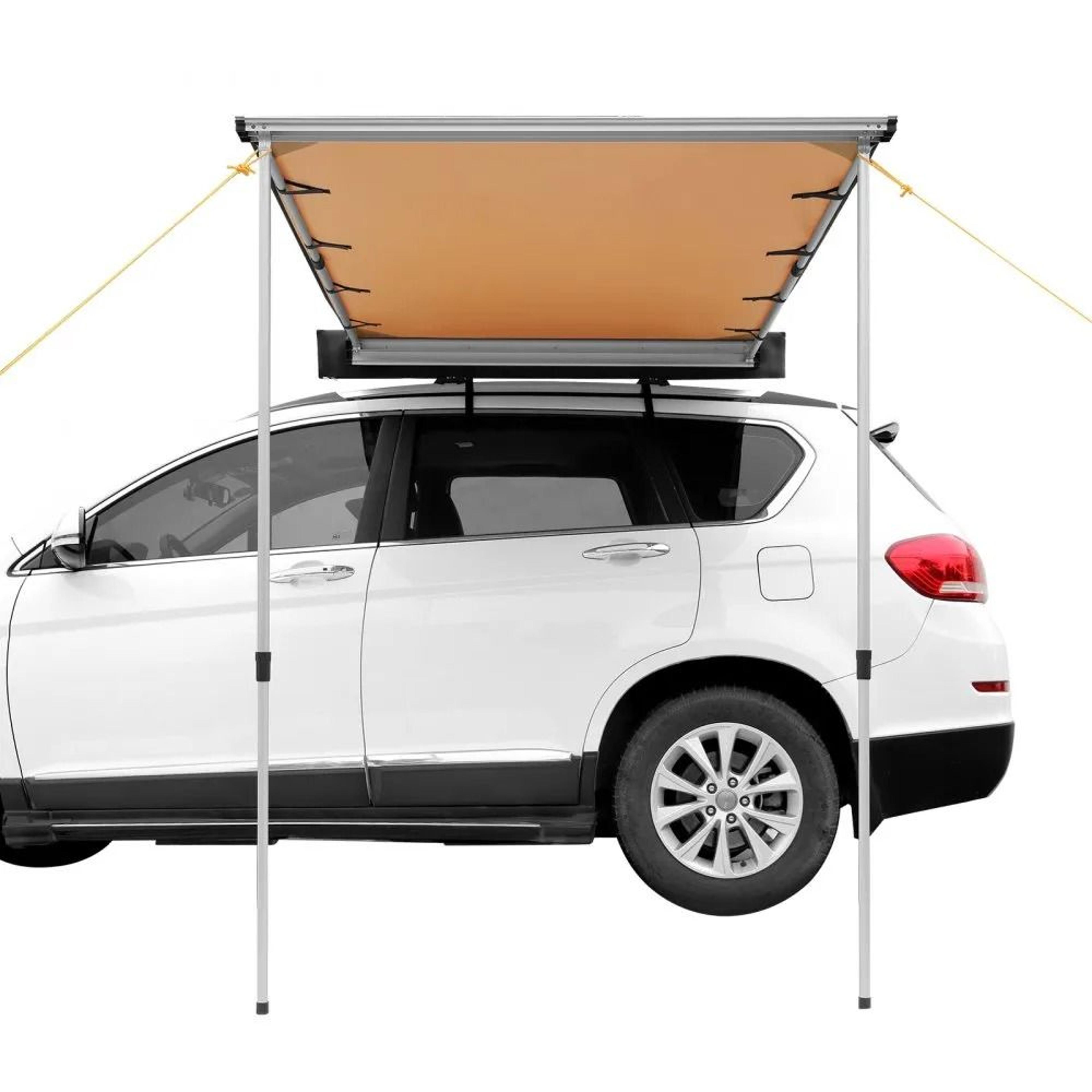car side awning 4.6x6.6 ft uv waterproof retractable vehicle shade shelter