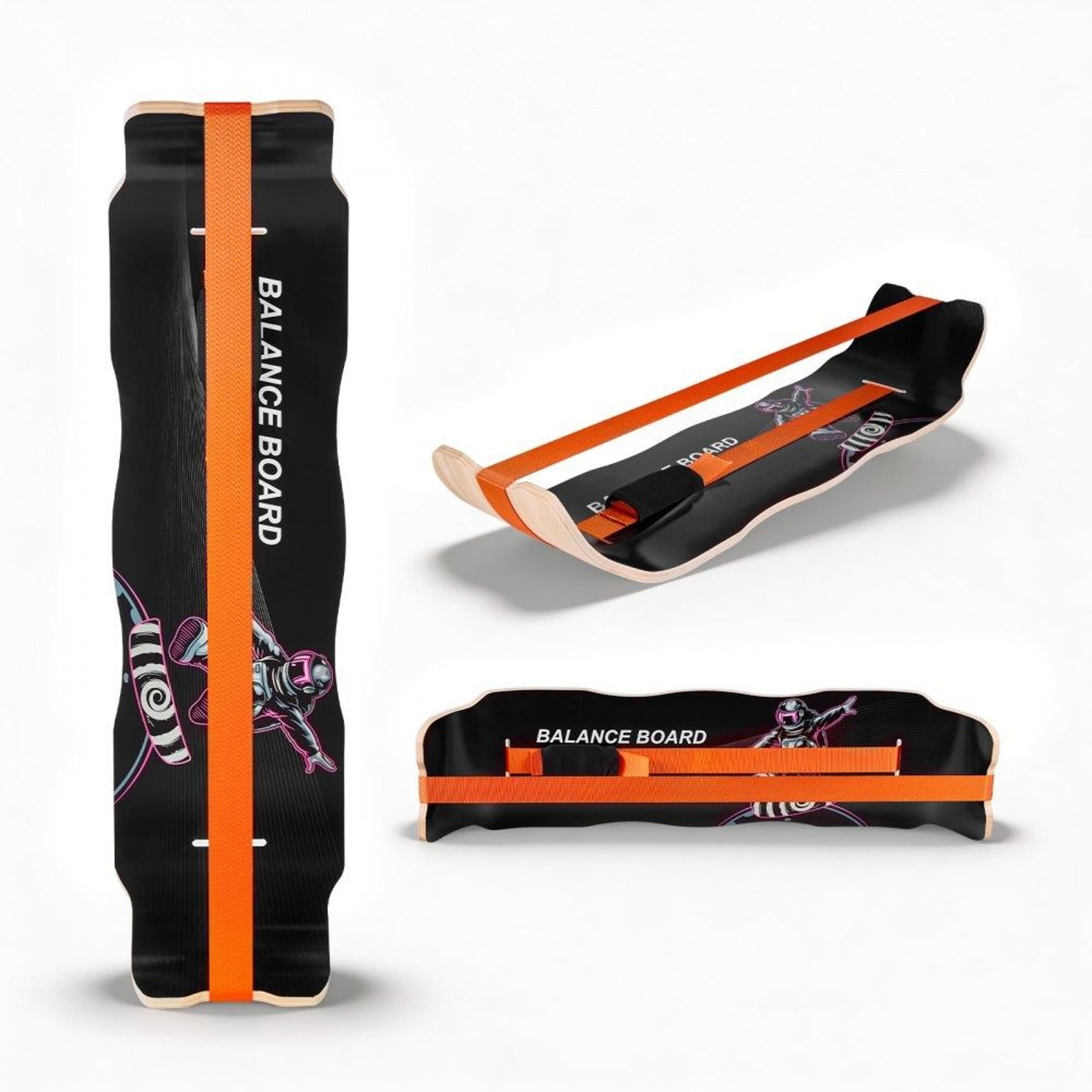 balance board wobble board trainer for adults wooden core workout equipment
