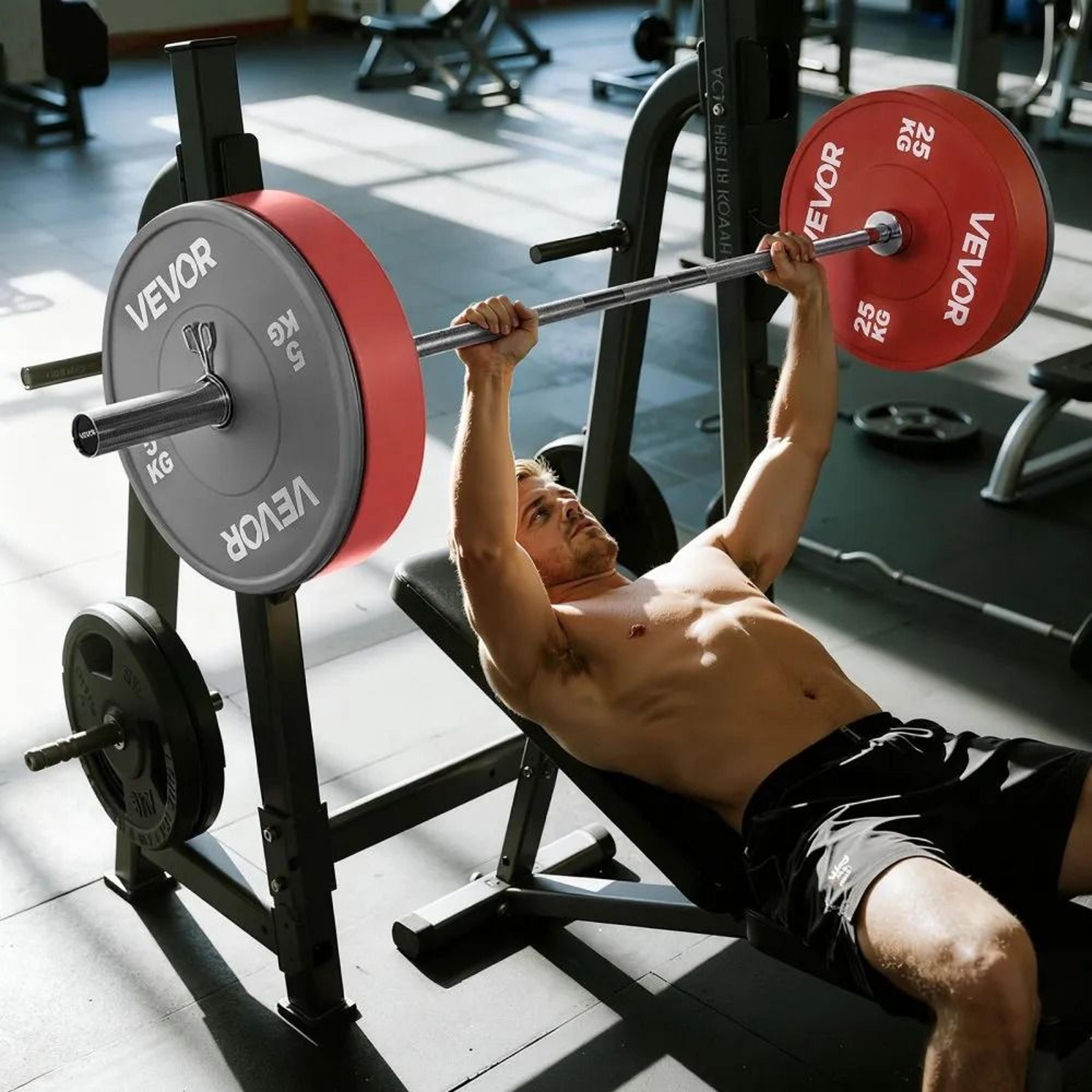 6FT Olympic Barbell Bar With 500lb Capacity For Strength Training And Weightlifting 7