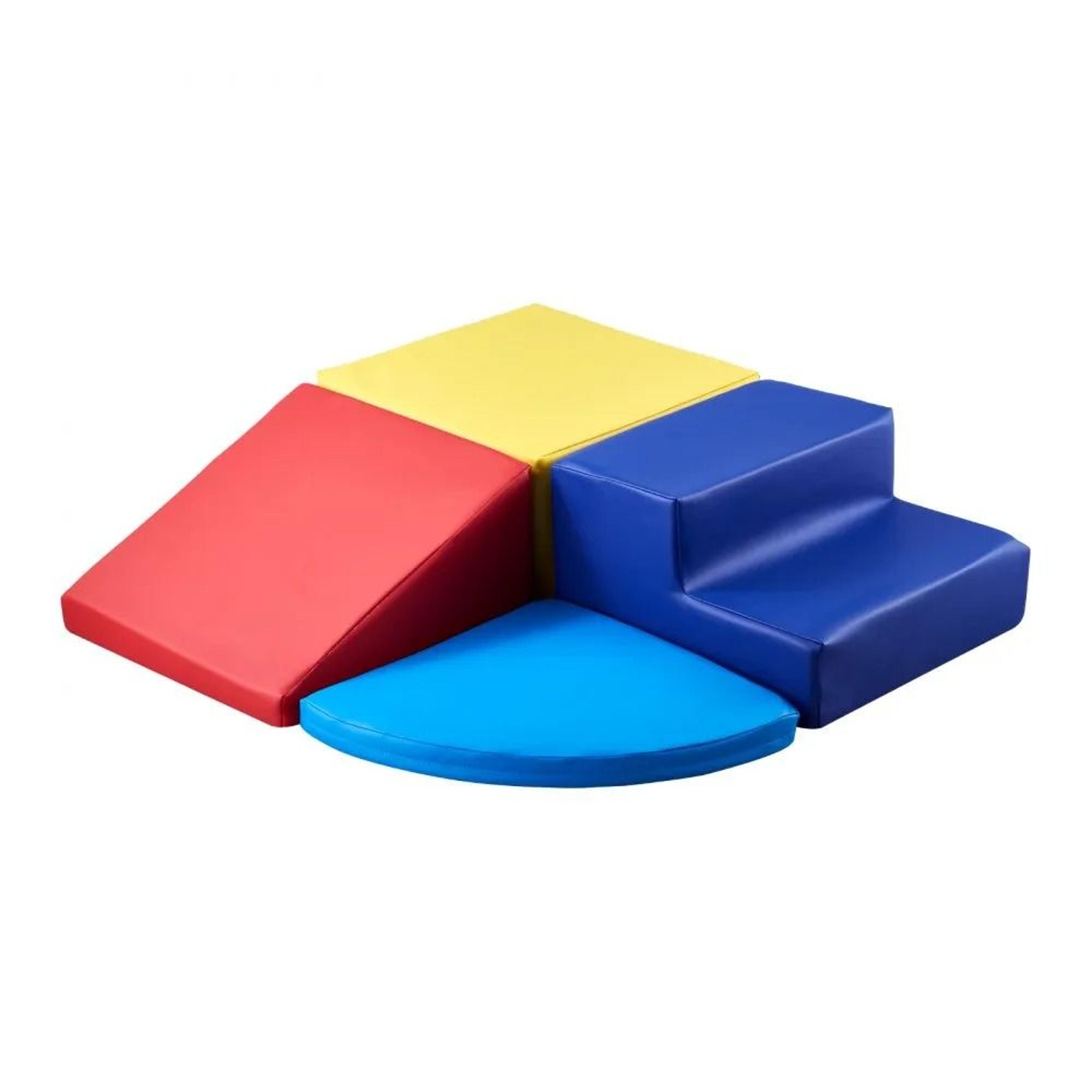 Toddler Foam Climbing Blocks Set 4 Piece Indoor Playset For Early Learning 6