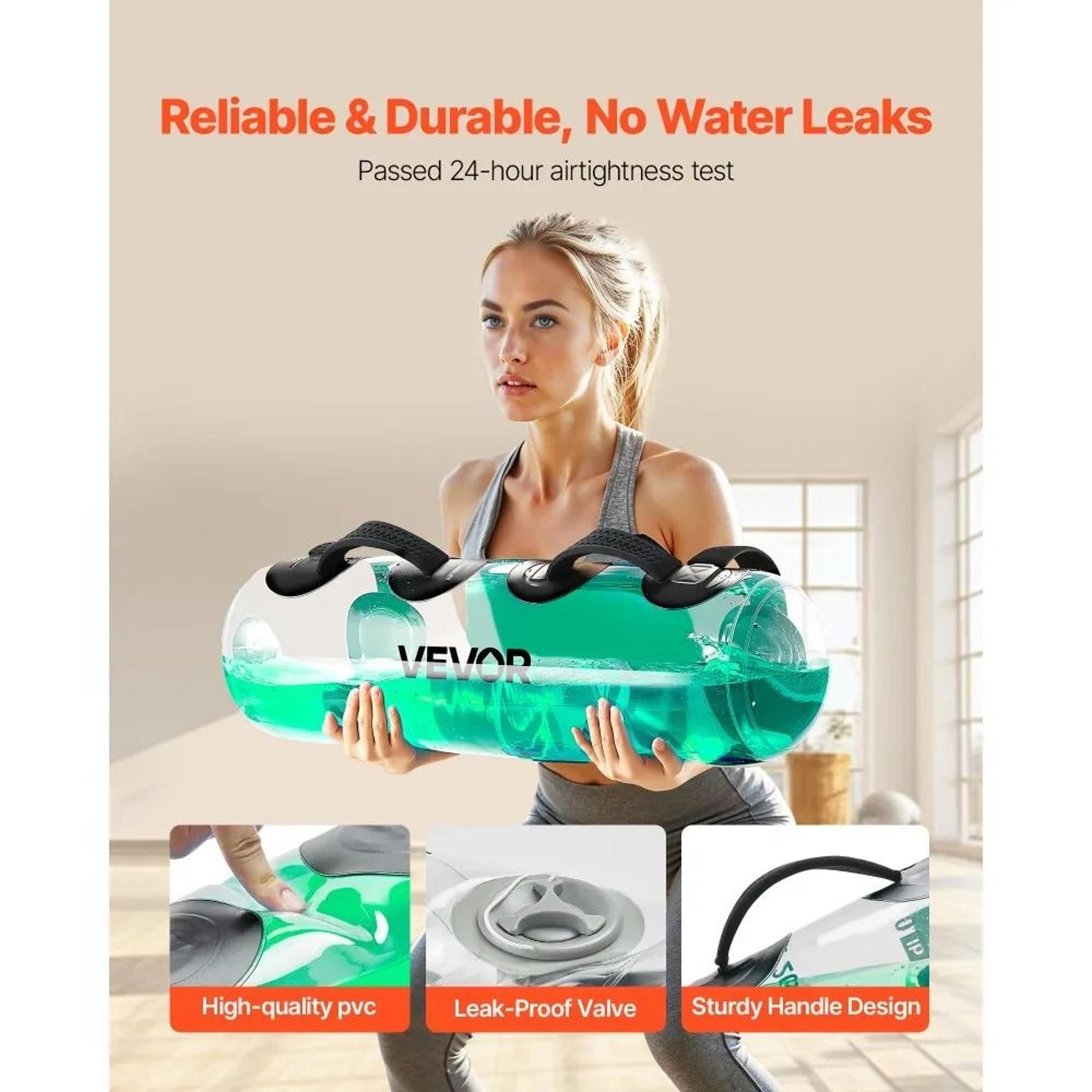 50 Lbs Adjustable Aqua Bag Water Weight For Full Body Strength Training 1